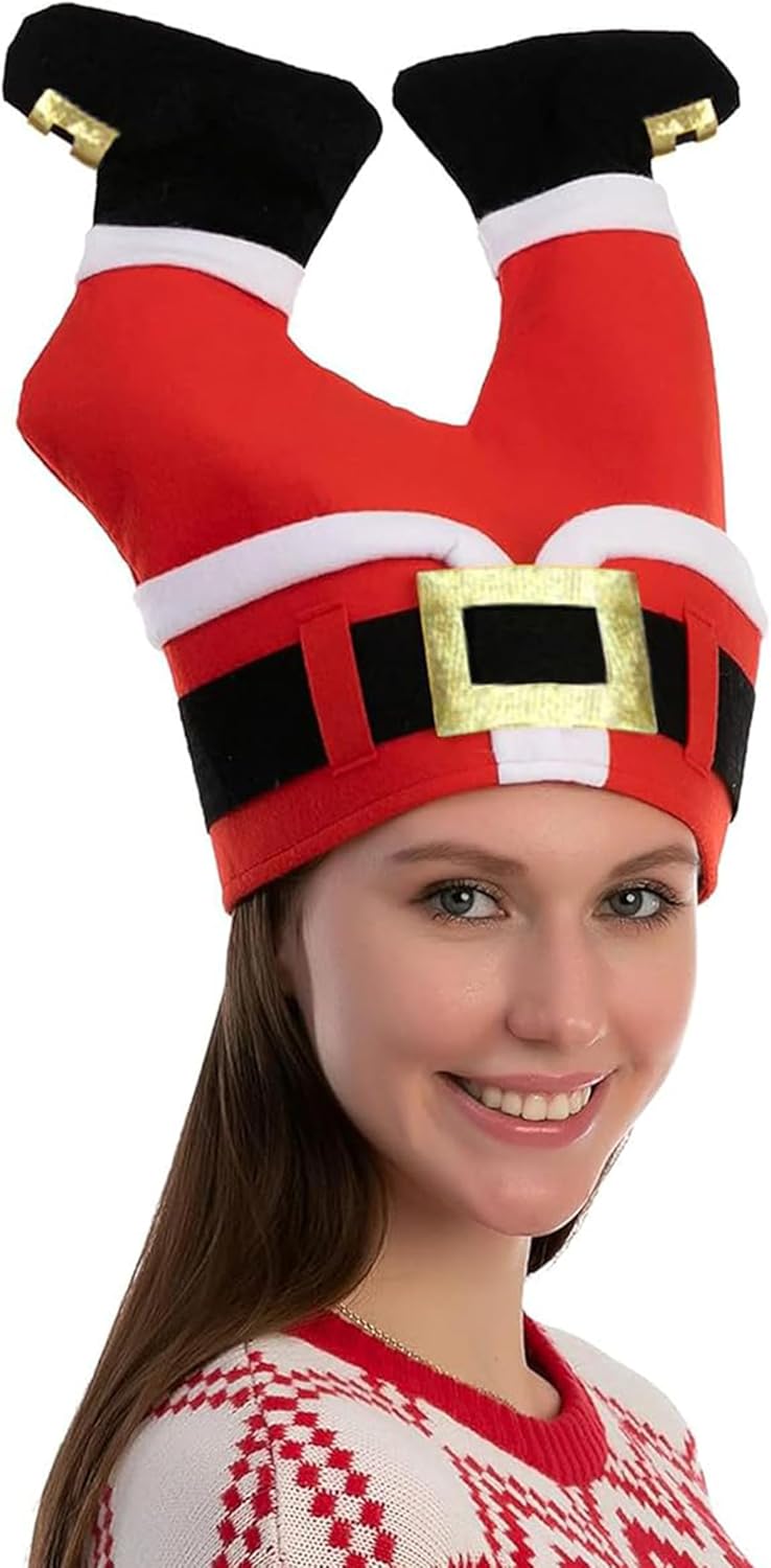 Christmas Hat for Women Men, Funny for Cute and Festive Party Dress Up Celebrations, Decorations, Costume Accessories