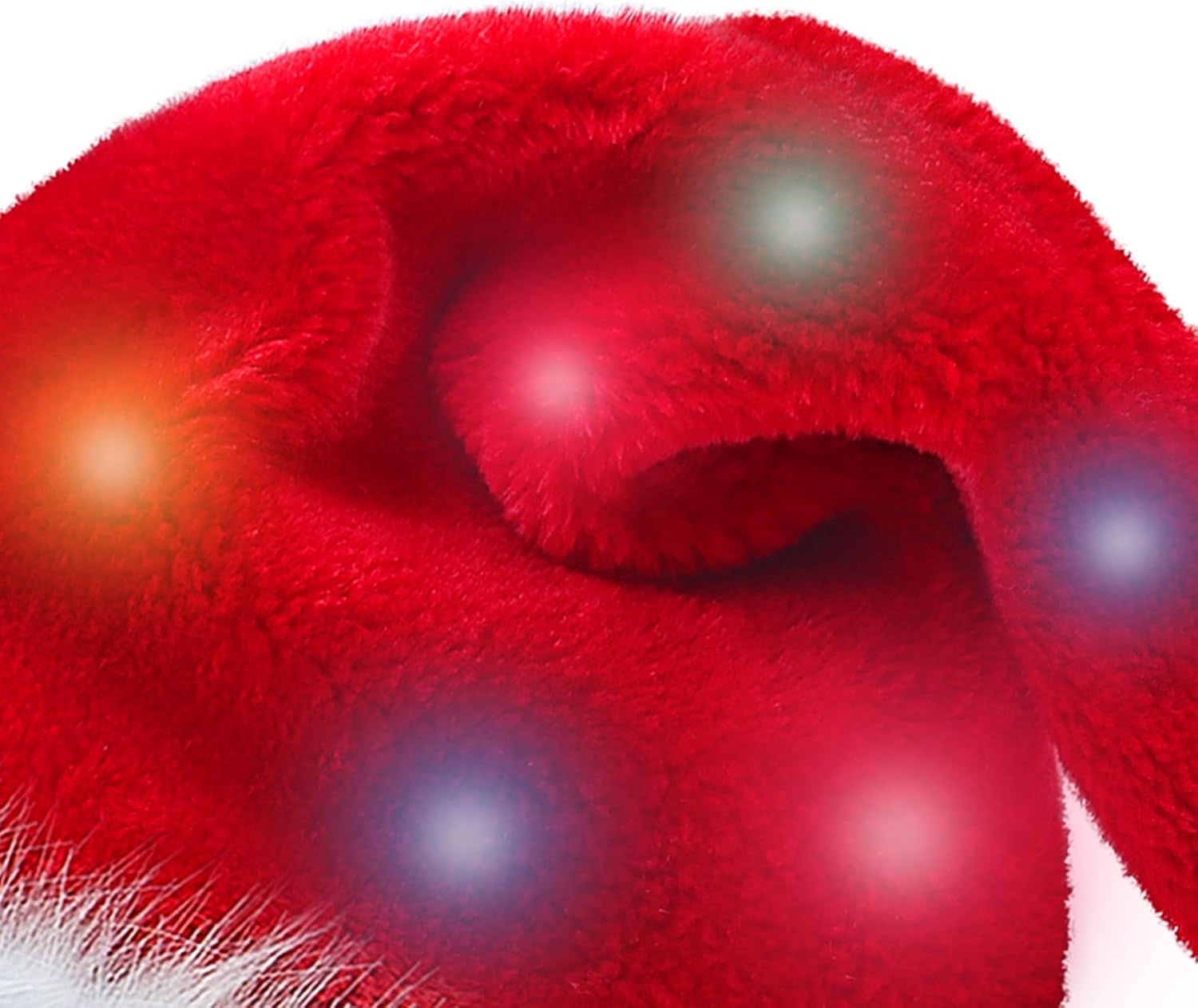 Christmas Hat, Santa Hats for Adults & Kids Red Velvet Comfort Extra Thicken Holiday Xmas Hat for New Year Festive Party