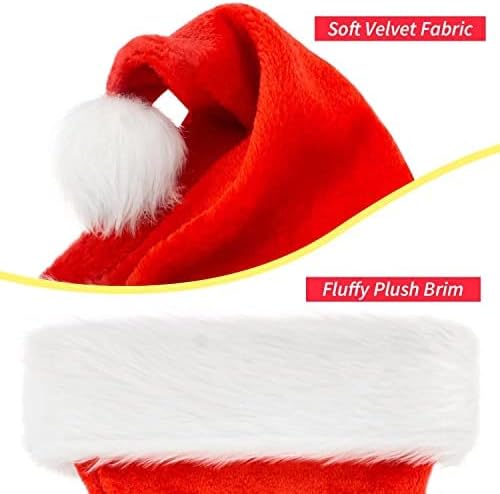 Santa Hat: Christmas Hat Adult - Santa Hat for Women and Men - Led Santa Hat