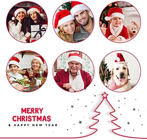 Santa Hat: Christmas Hat Adult - Santa Hat for Women and Men - Led Santa Hat