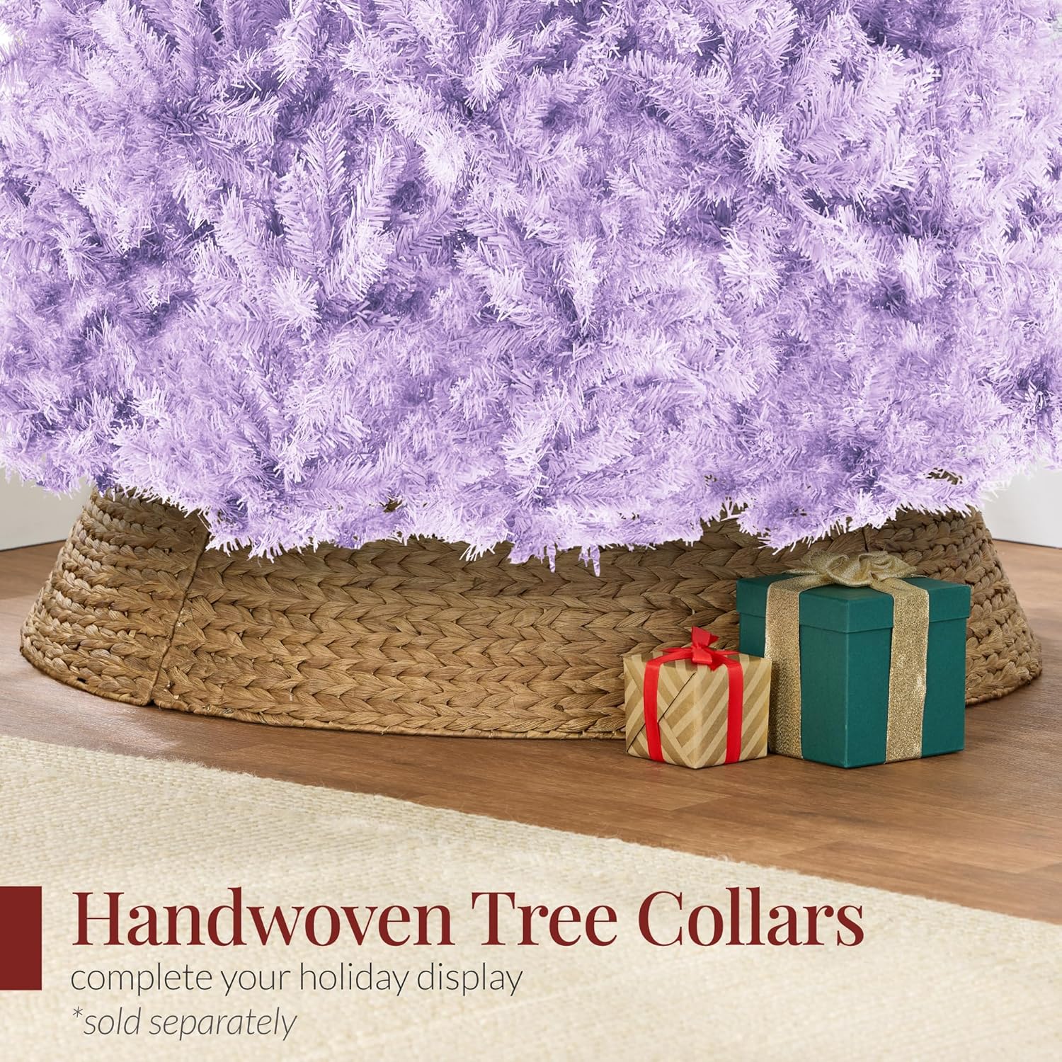 Best Choice Products Artificial Christmas Tree, 6ft Premium Unlit Hinged Design, Dense Branches Realistic Holiday Décor​ w/Easy Assembly, Base