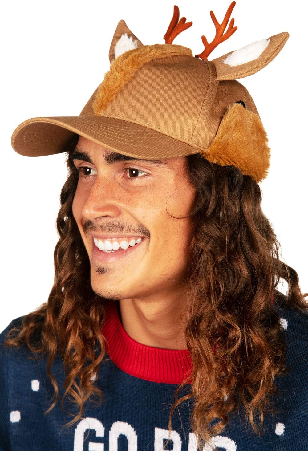 Christmas Hats for Men and Women - Funny Unisex Holiday Cap - One Size Fits Most