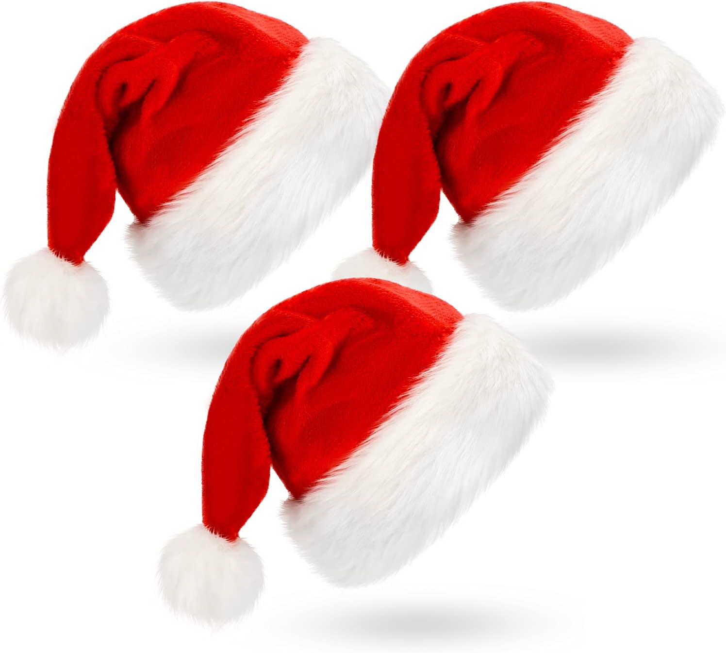 Santa Hat: Christmas Hat Adult - Santa Hat for Women and Men - Led Santa Hat