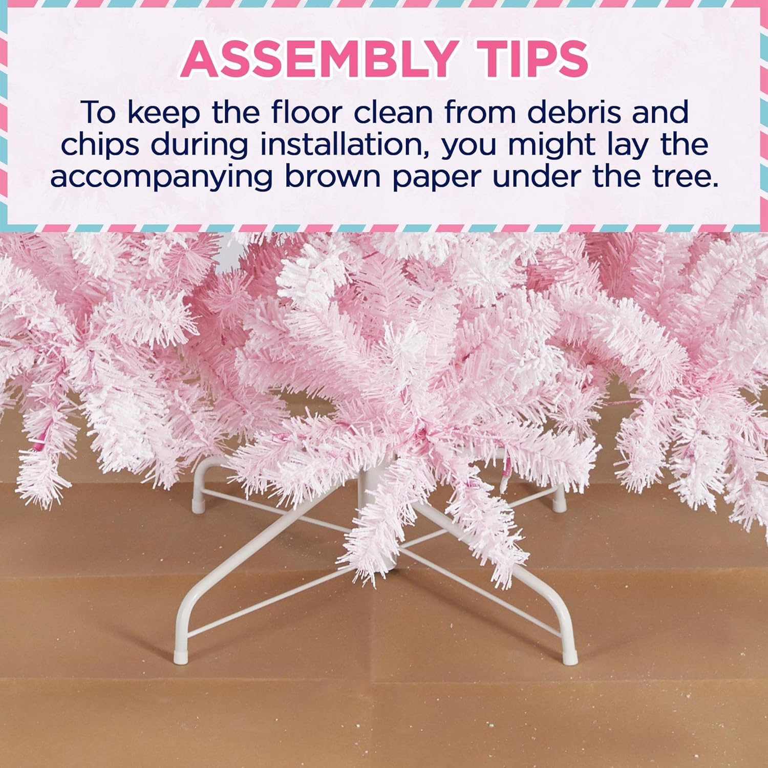 6ft Snow Flocked Pre-lit Christmas Tree with 250 Warm White Lights, 820 Lush Branch Tips & Quick-Assembly Hinged Design, Full Artificial Xmas Tree for Winter Holiday Décor, Green & White