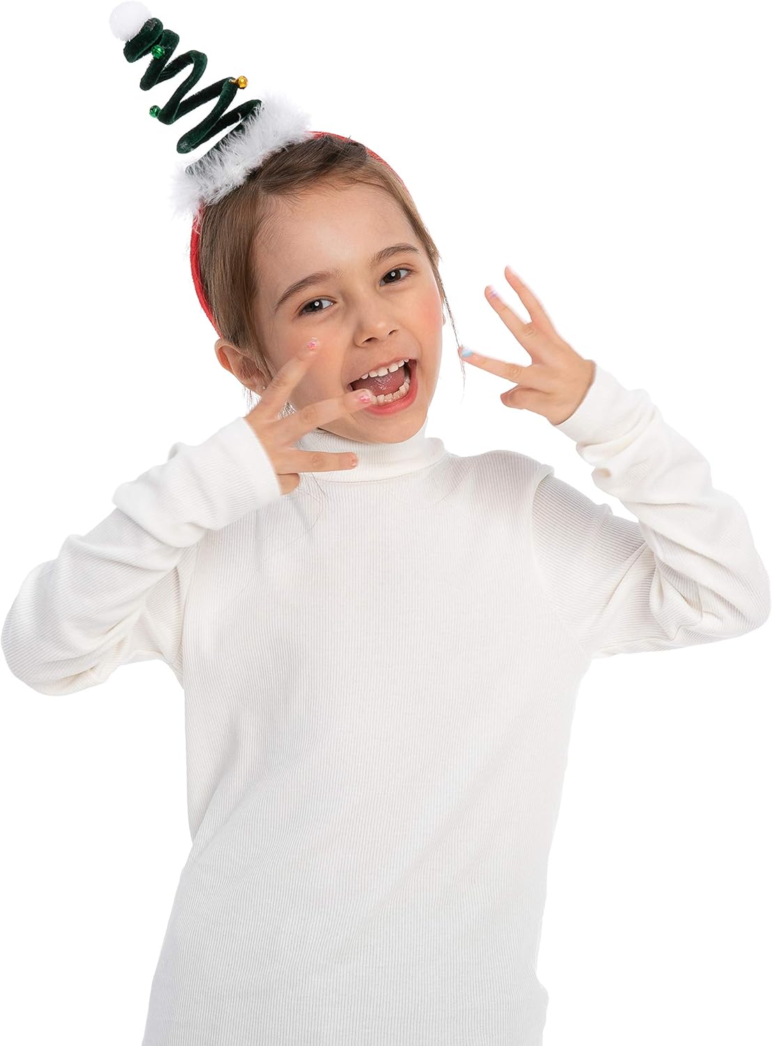 12 Packs Christmas Headbands 3D Head Hat Headbands for Kids Women Men Christmas Parties Costume Accessories Xmas Holiday Party Favors Photo Booth (ONE SIZE FIT ALL)