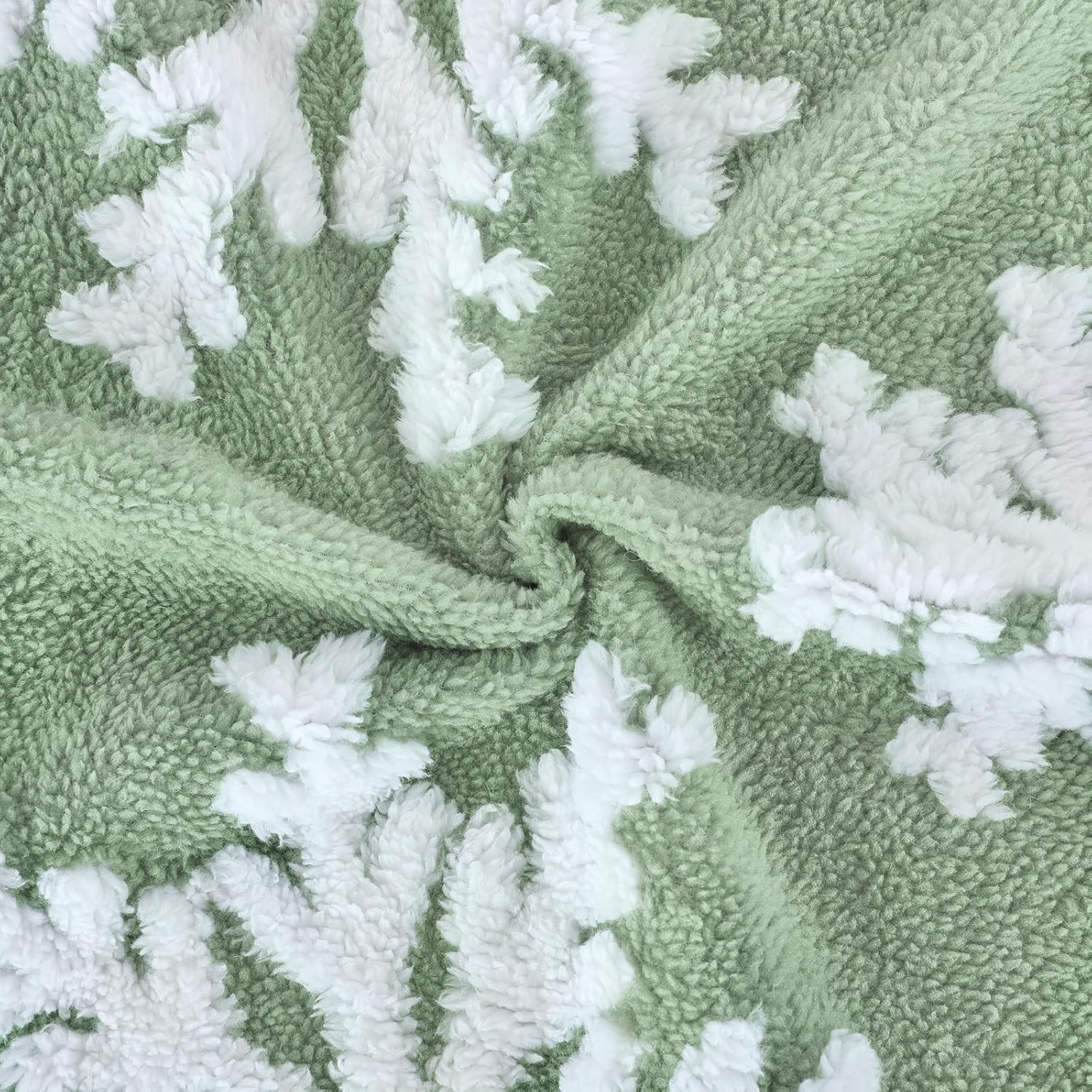 Chrisrmas Tree Skirt 48 Inches Faux Fur Red Tree Skirt with White Snowflakes Rustic Xmas Holiday Decoration