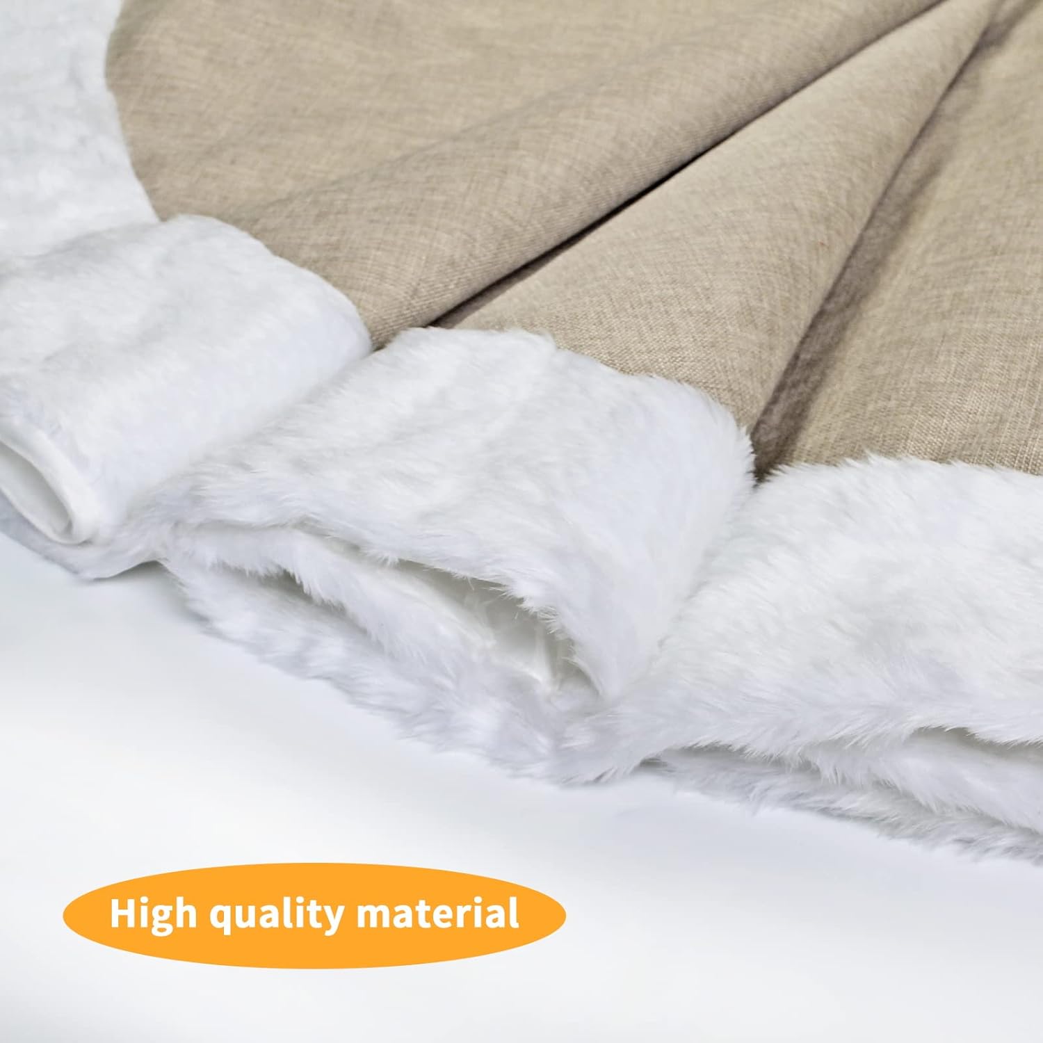 72 Inch Christmas Tree Skirt Xmas Tree Skirts for Christmas Tree Holiday Party Decorations Decoraciones De Navidad-Wine Red