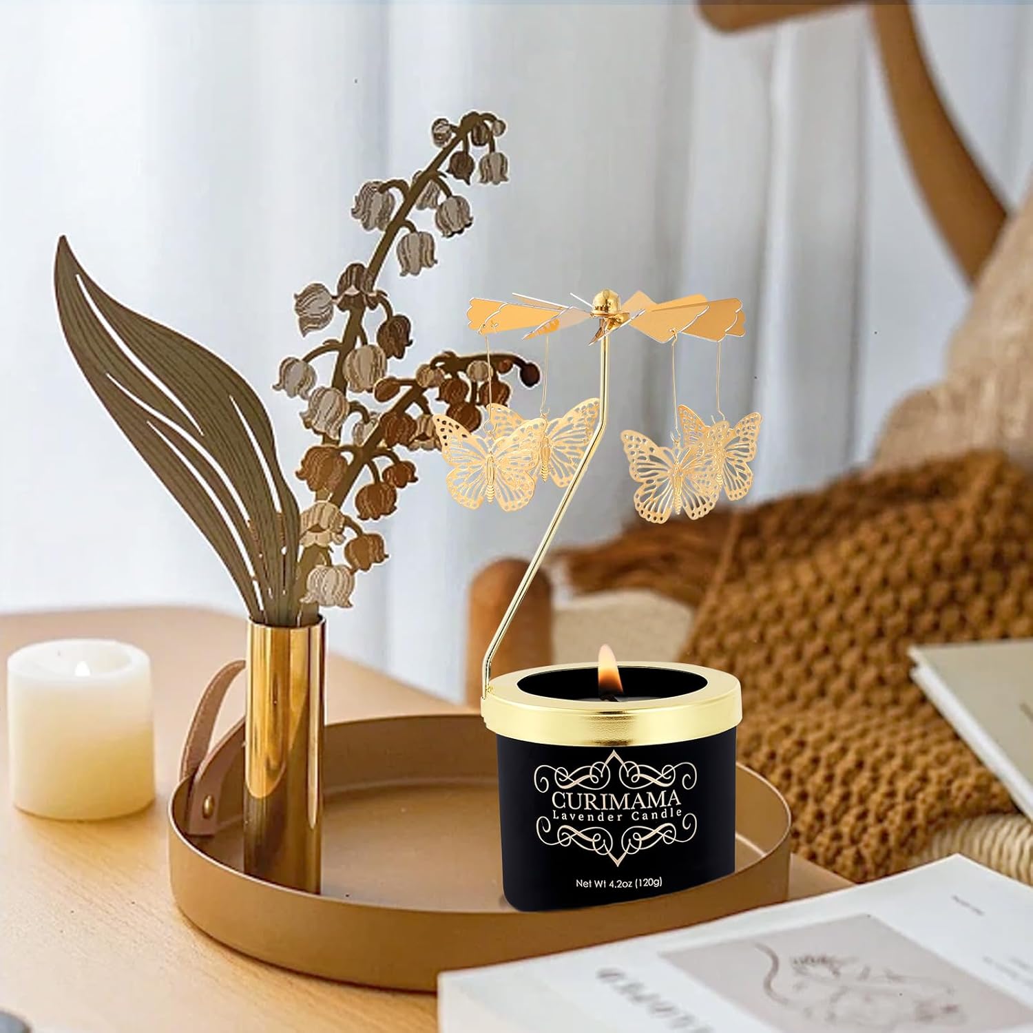 Christmas Gifts for Women, Unique Birthday Gift for Women,Hummingbird Rotating Scented Candles for Mom, Funny Birthday Gift for Grandma Wife Daughter, Christmas Gifts for Woman Who Have Everything