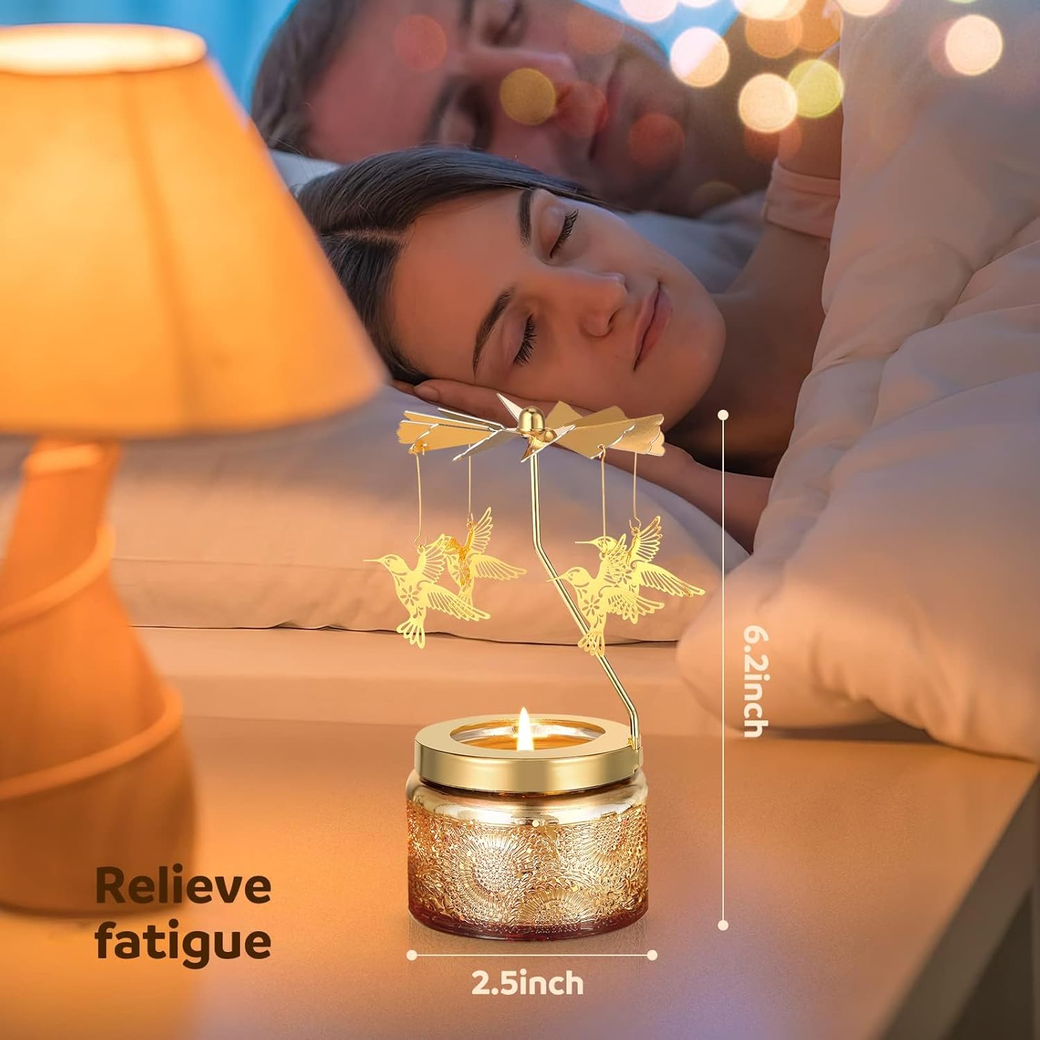 Christmas Gifts for Women, Unique Birthday Gift for Women,Hummingbird Rotating Scented Candles for Mom, Funny Birthday Gift for Grandma Wife Daughter, Christmas Gifts for Woman Who Have Everything