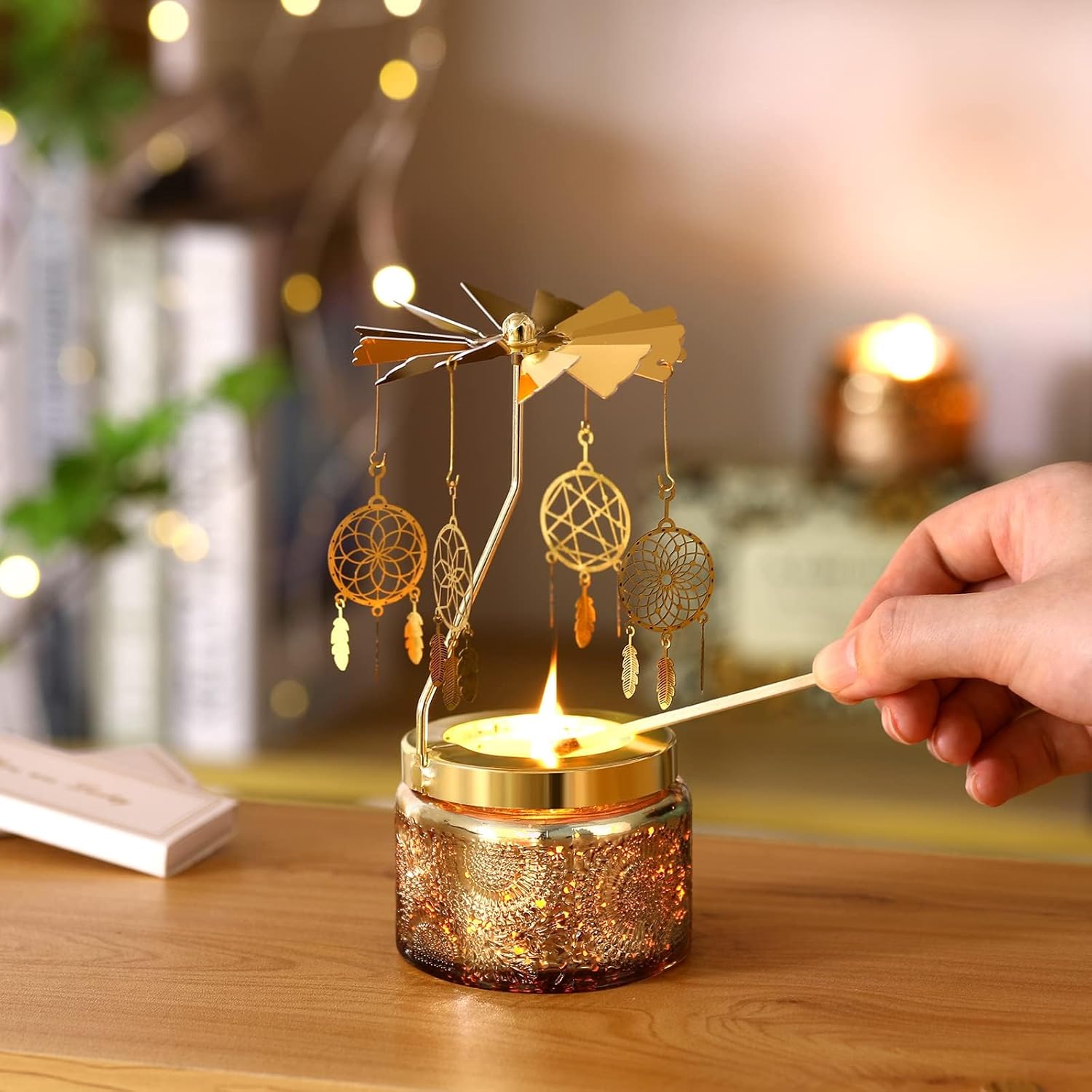 Christmas Gifts for Women, Unique Birthday Gift for Women,Hummingbird Rotating Scented Candles for Mom, Funny Birthday Gift for Grandma Wife Daughter, Christmas Gifts for Woman Who Have Everything