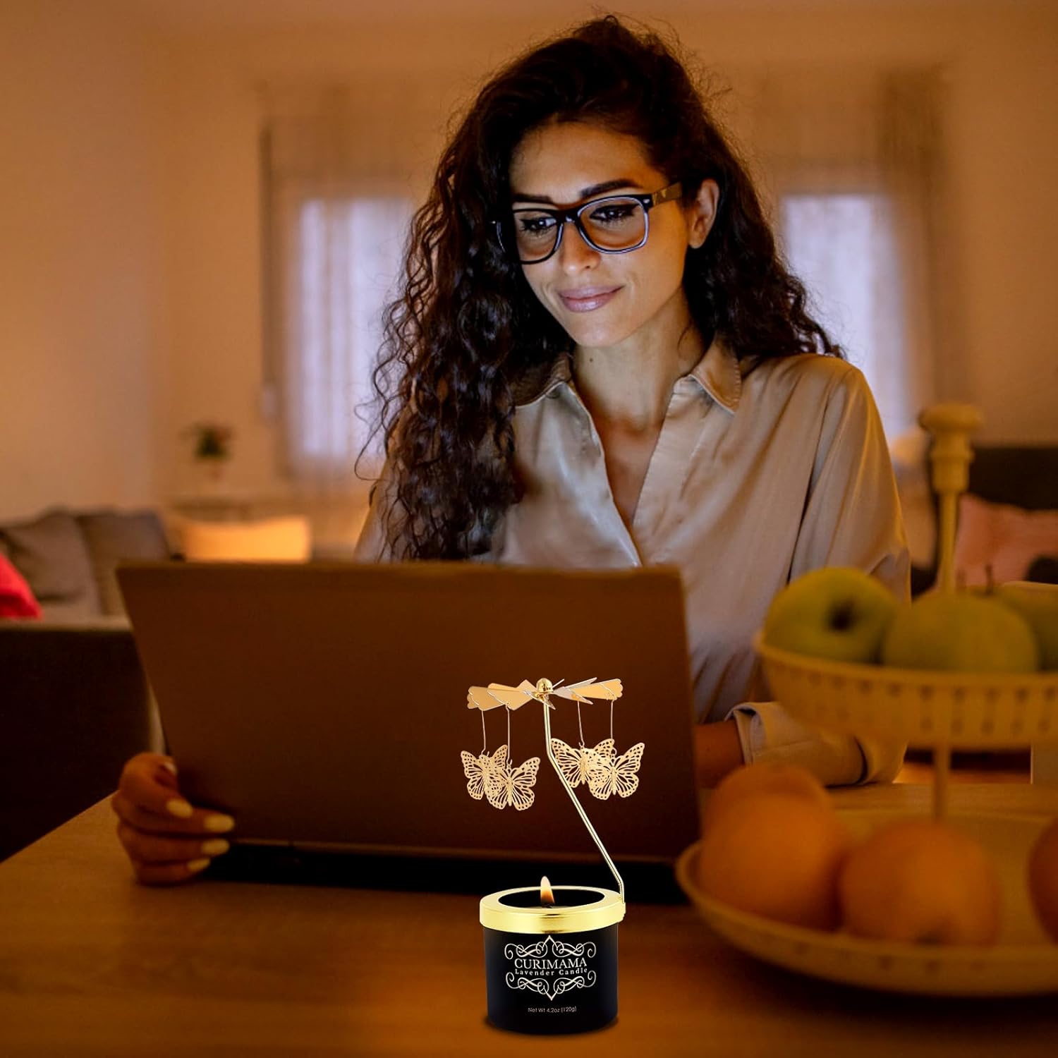 Christmas Gifts for Women, Unique Birthday Gift for Women,Hummingbird Rotating Scented Candles for Mom, Funny Birthday Gift for Grandma Wife Daughter, Christmas Gifts for Woman Who Have Everything