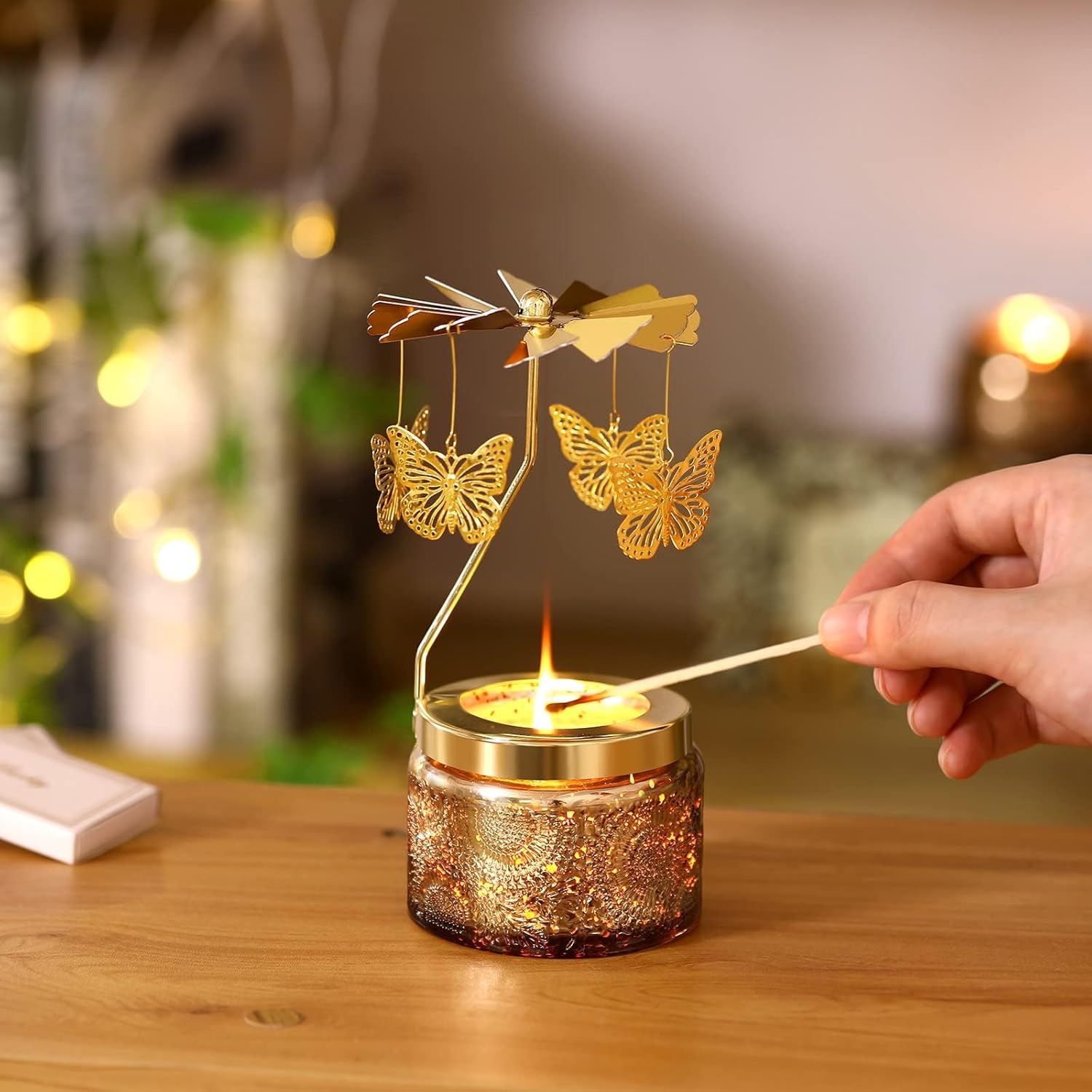 Christmas Gifts for Women, Unique Birthday Gift for Women,Hummingbird Rotating Scented Candles for Mom, Funny Birthday Gift for Grandma Wife Daughter, Christmas Gifts for Woman Who Have Everything