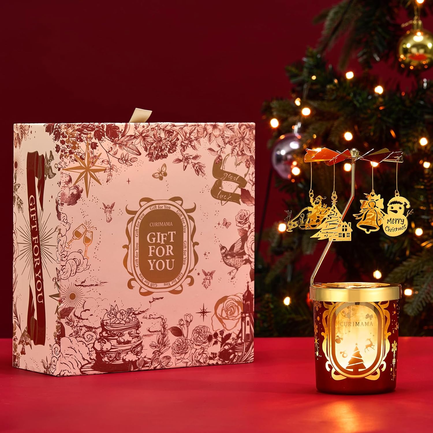 Christmas Gifts for Women, Unique Birthday Gift for Women,Hummingbird Rotating Scented Candles for Mom, Funny Birthday Gift for Grandma Wife Daughter, Christmas Gifts for Woman Who Have Everything