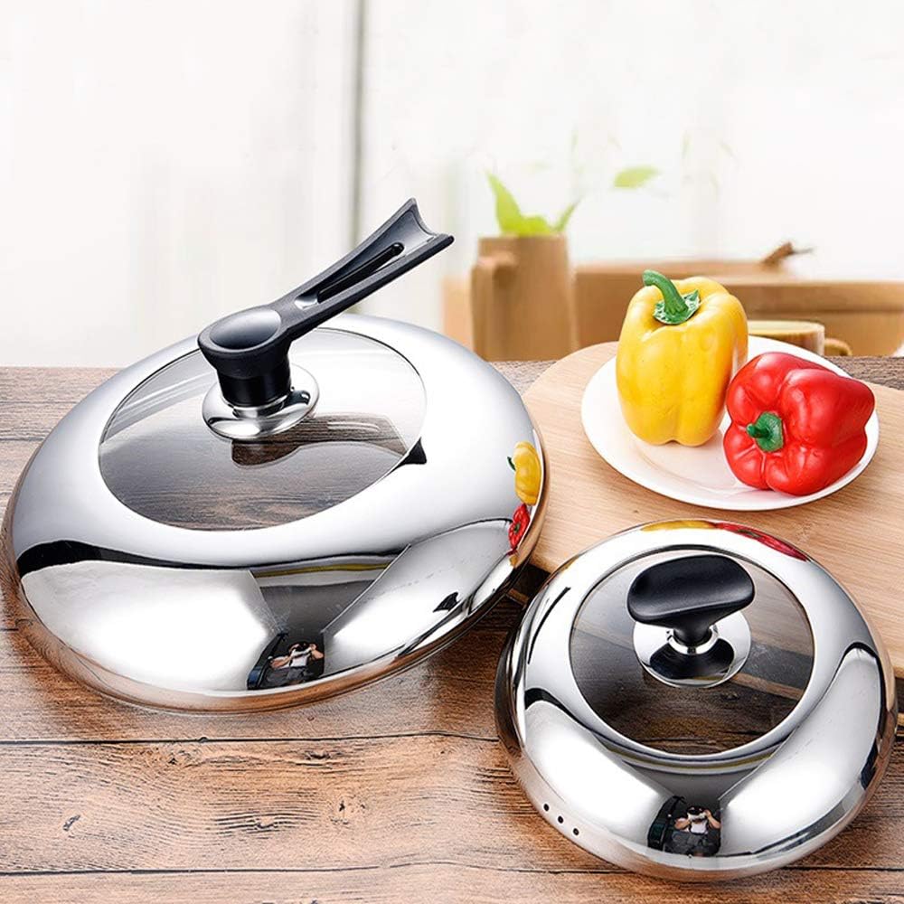 (Holder) - iPstyle Pan Lid Holder for Pots and Pans Progressive Lid and Spoon Rest Shelf 304 Stainless Steel Pan Lid Organiser Kitchen Decor Tool (Holder)