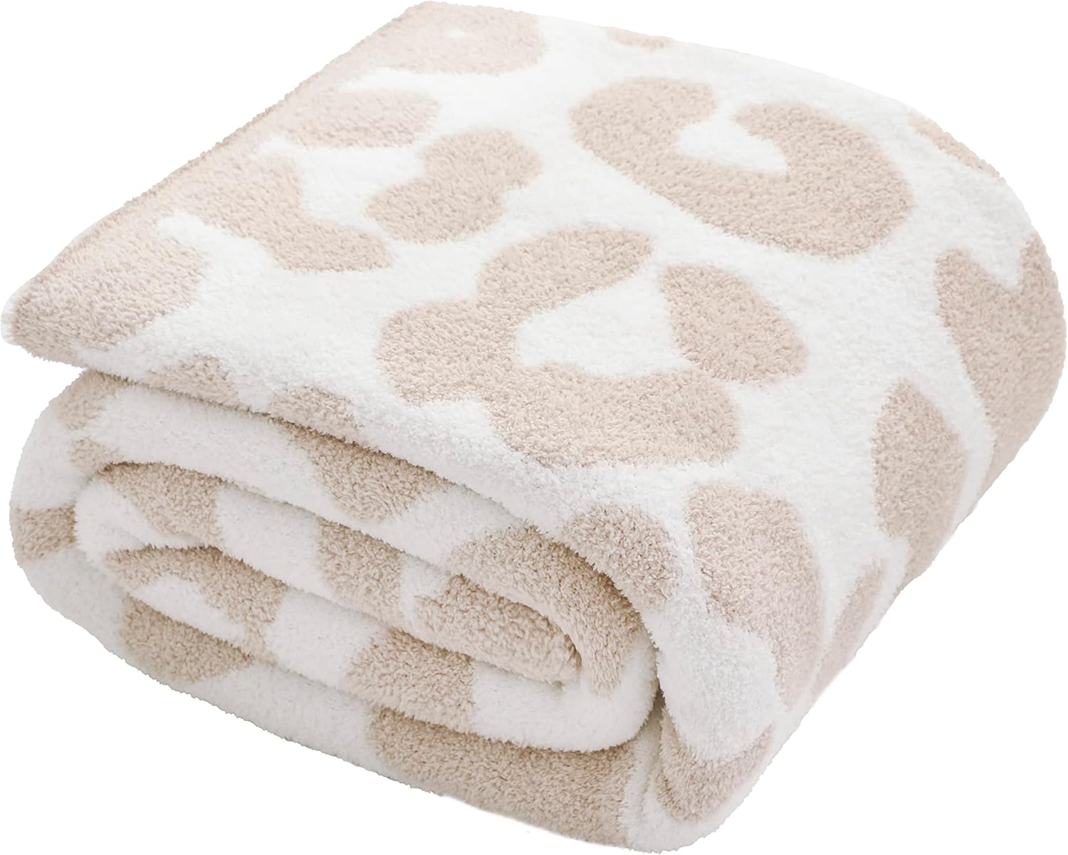 REPRECONF ZASTION Plaid Throw Blanket Ultra Soft Cozy Microfiber Knitted Lightweight Fleece Blanket for Couch Bed Travel Cream 130cm x 150cm