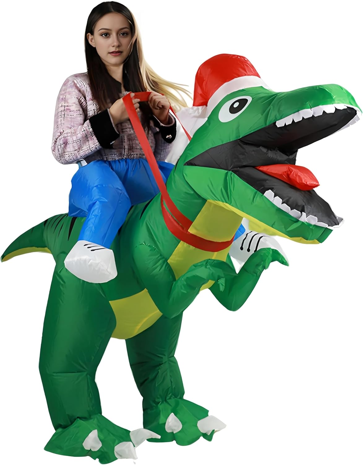 EukaLink Inflatable Christmas Costume Blow Up Funny Costume Suit Unisex Costumes Adult Cosplay Outfit
