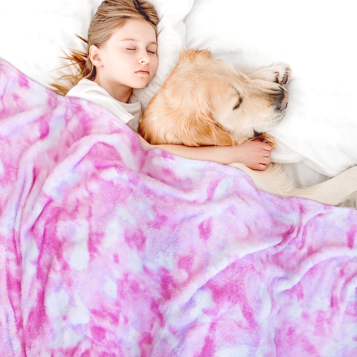 MUGD Blankets Fuzzy Soft Fleece Throw Blanket Cozy Soft Warm Throw Blanket for Bed