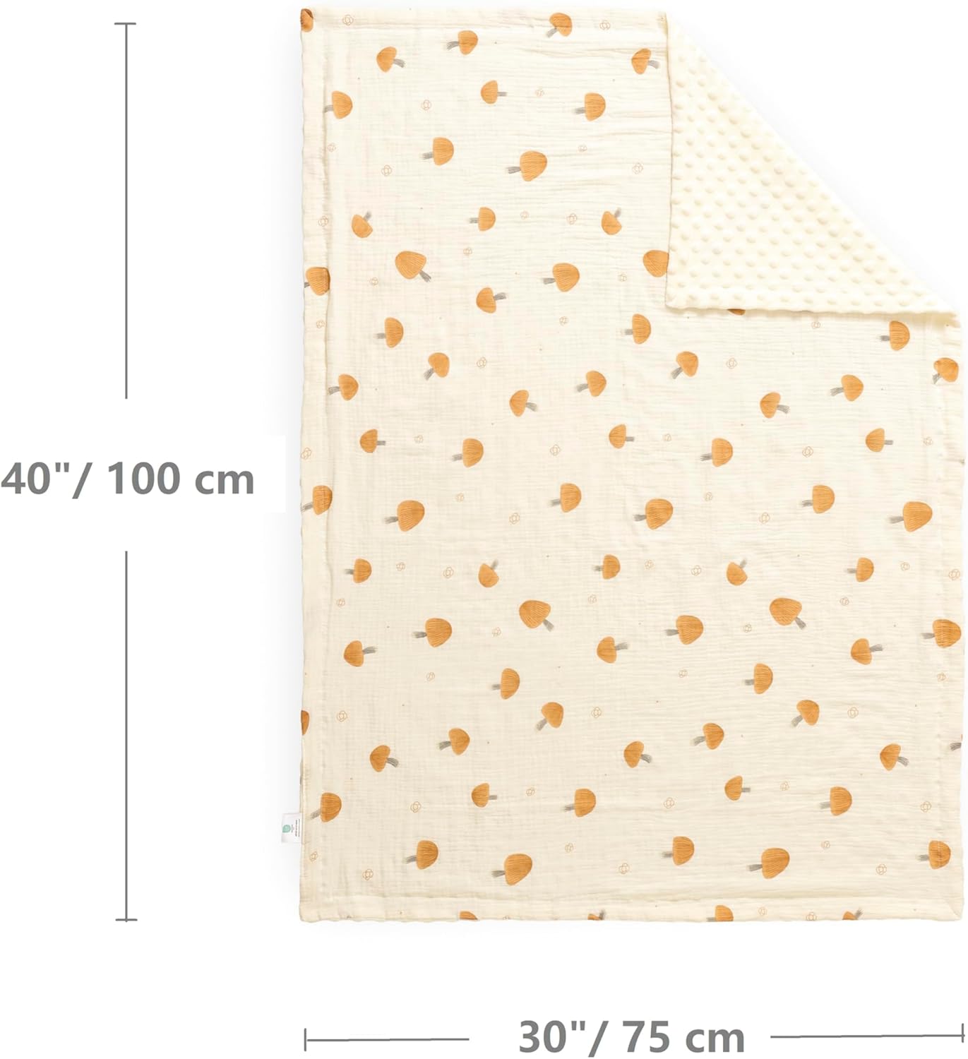 CREVENT Minky Baby Blanket for Girls Boys, Soft Plush Receiving Blanket for Newborns - 76x102cm (Animal)