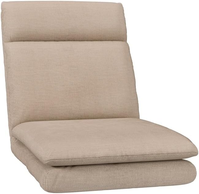 Artiss 2X Floor Chair, Adjustable Futon Lounge Sofa Bed Cushions Recliner Folding Stadium Chairs Cushion Couch Bed Outdoor Bedroom Living Room Furniture, Soft Backrest Easy Carry Space Saving Grey