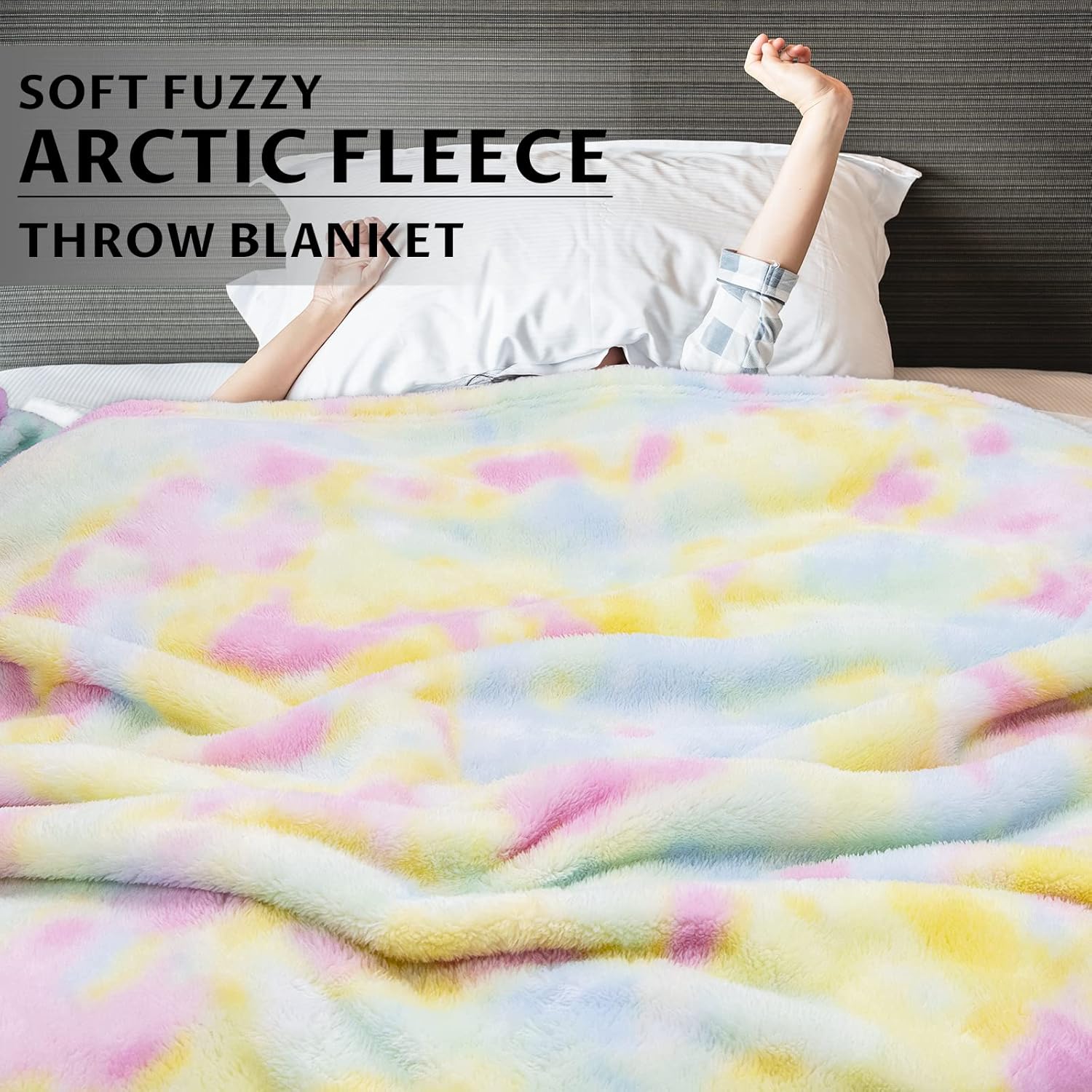MUGD Blankets Fuzzy Soft Fleece Throw Blanket Cozy Soft Warm Throw Blanket for Bed