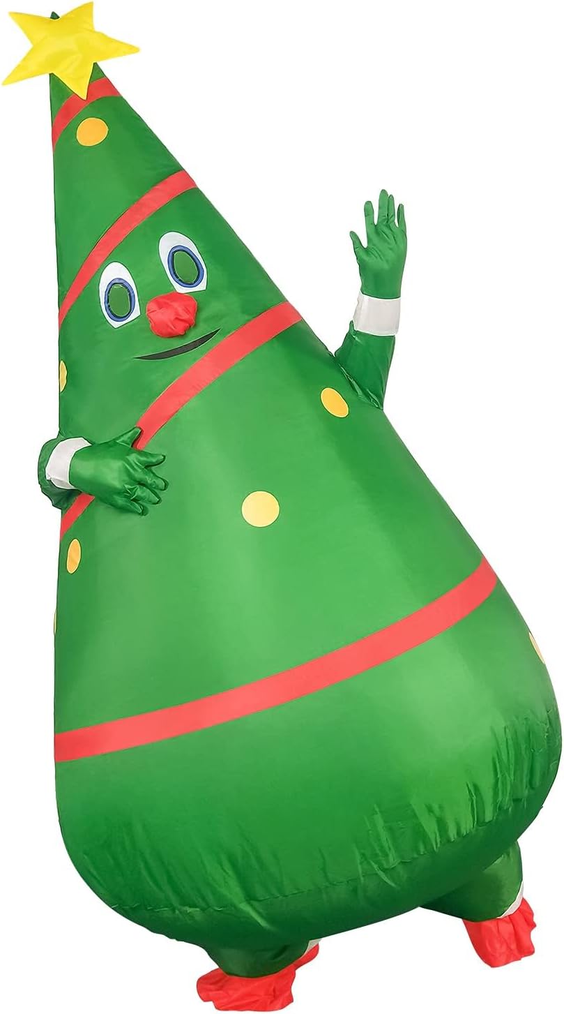 EukaLink Inflatable Christmas Costume Blow Up Funny Costume Suit Unisex Costumes Adult Cosplay Outfit