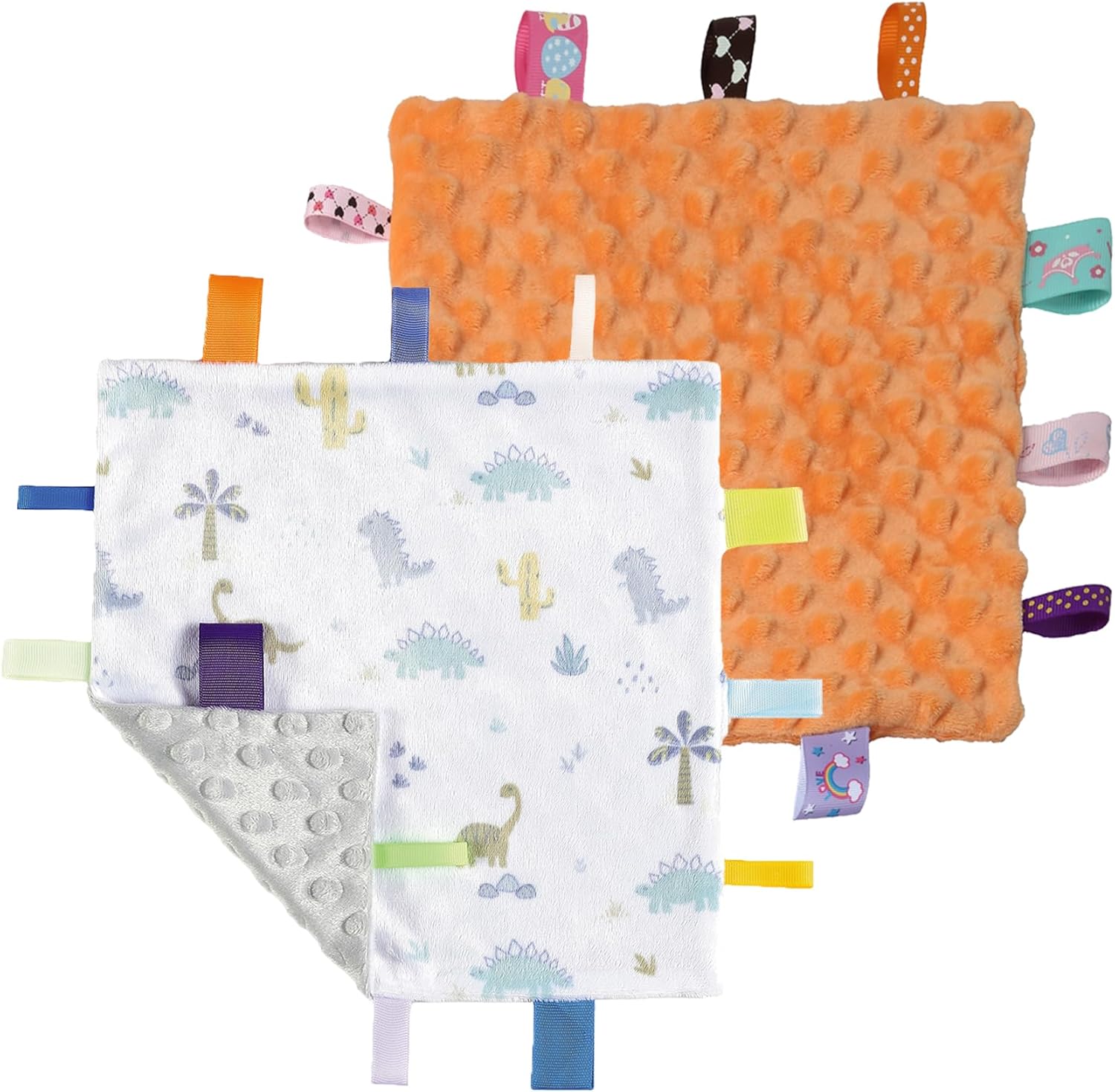 CREVENT Minky Baby Blanket for Girls Boys, Soft Plush Receiving Blanket for Newborns - 76x102cm (Animal)