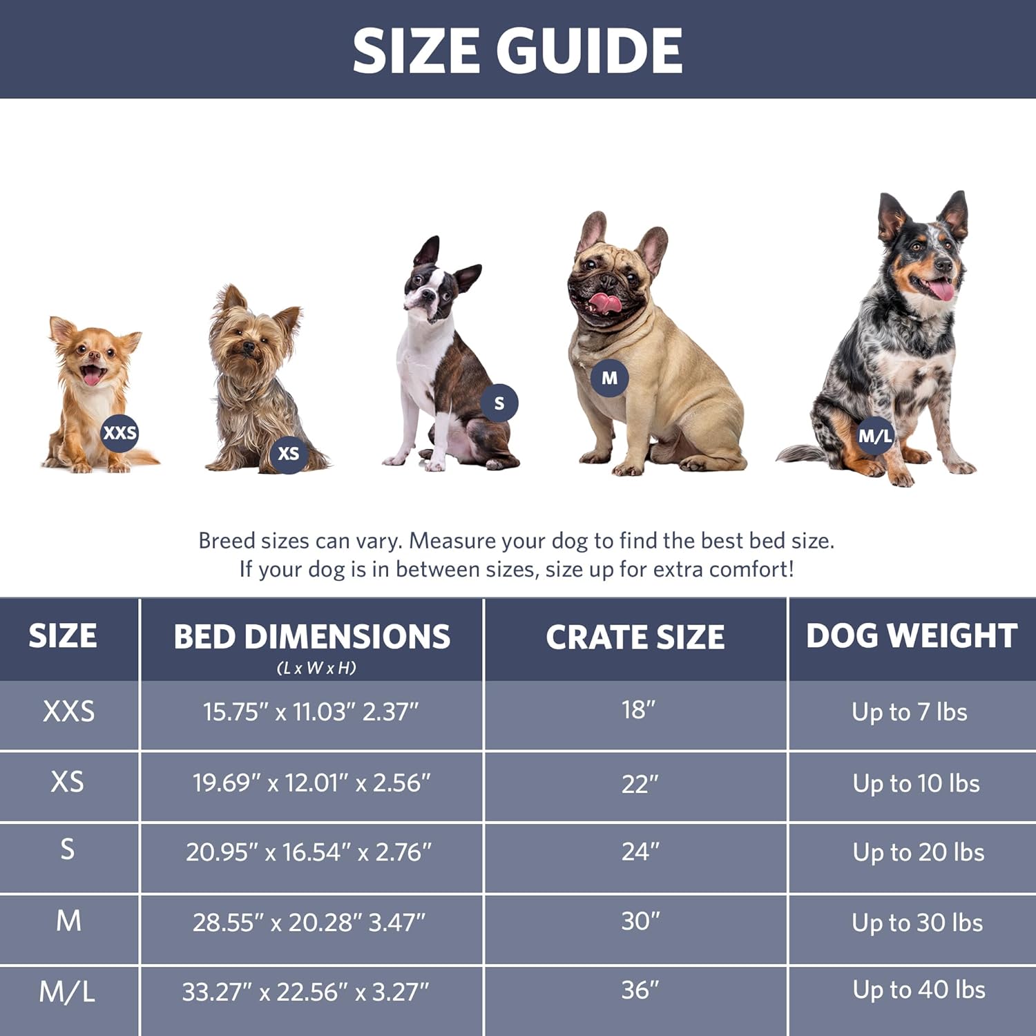 18L-Inch White Fleece Dog or Cat Bed with Comfortable Bolster, Ideal for Toy Dog Breeds & Fits an 18-Inch Crate, Easy Maintenance Machine Wash & Dry