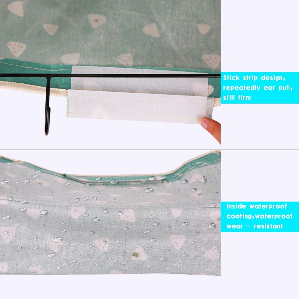 Loghot Bedside Caddy/Bedside Storage Bag Hanging Organizer for Bunk and Hospital Beds,Dorm Rooms Bed Rails,Can be Placed Glasses,Books,Mobile Phones,Keys (Light Pink)