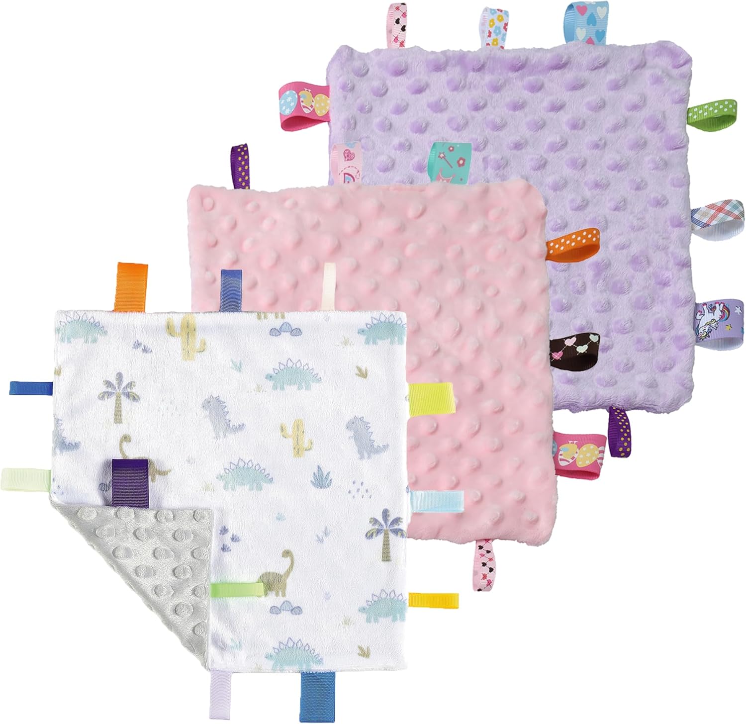 CREVENT Minky Baby Blanket for Girls Boys, Soft Plush Receiving Blanket for Newborns - 76x102cm (Animal)