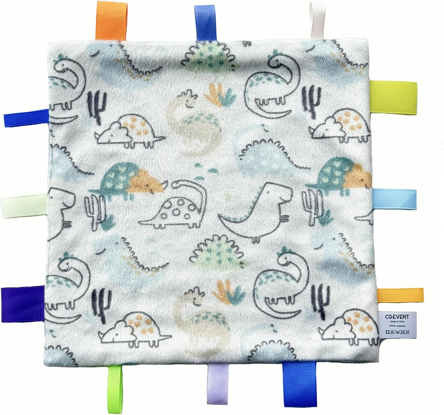 CREVENT Minky Baby Blanket for Girls Boys, Soft Plush Receiving Blanket for Newborns - 76x102cm (Animal)