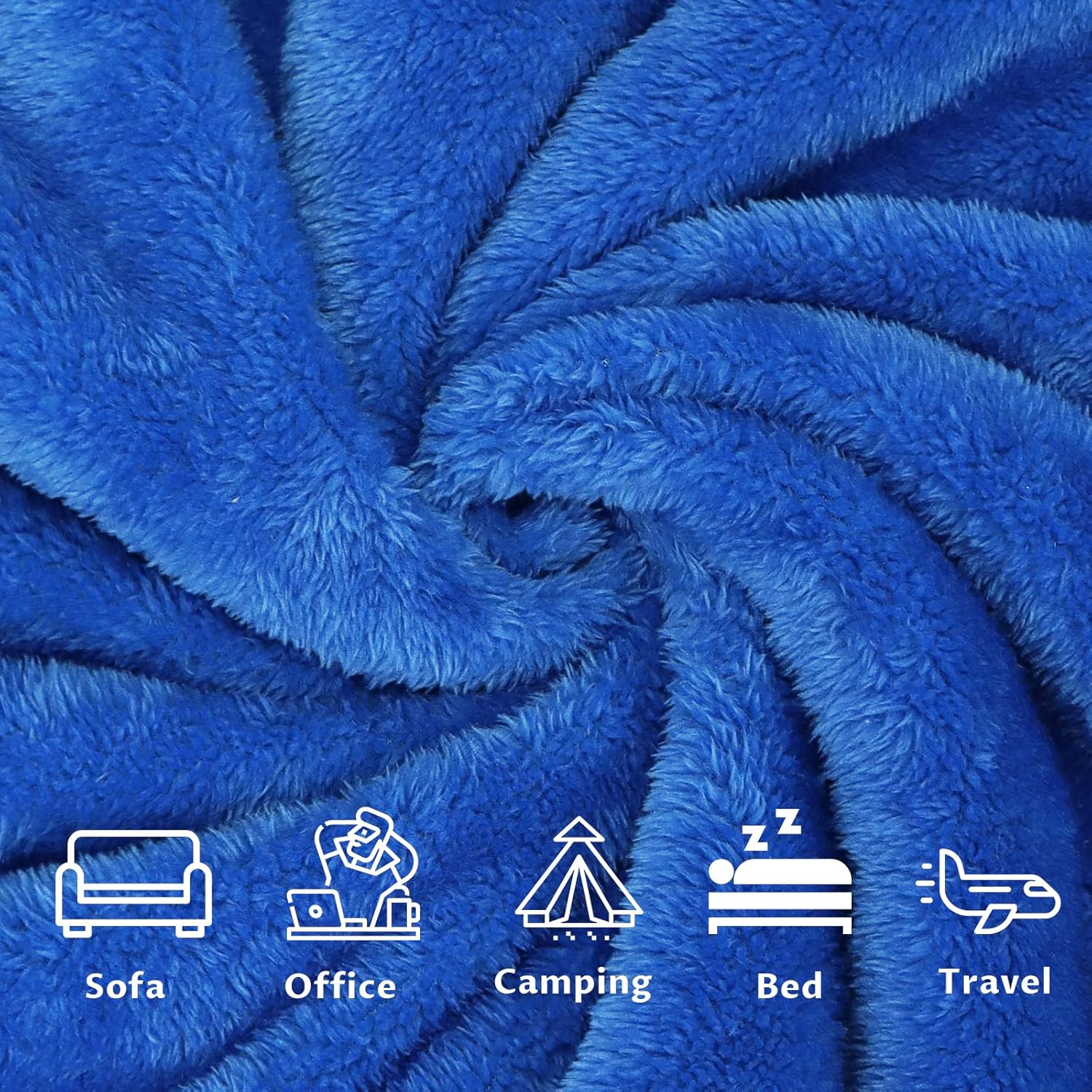 MUGD Blankets Fuzzy Soft Fleece Throw Blanket Cozy Soft Warm Throw Blanket for Bed