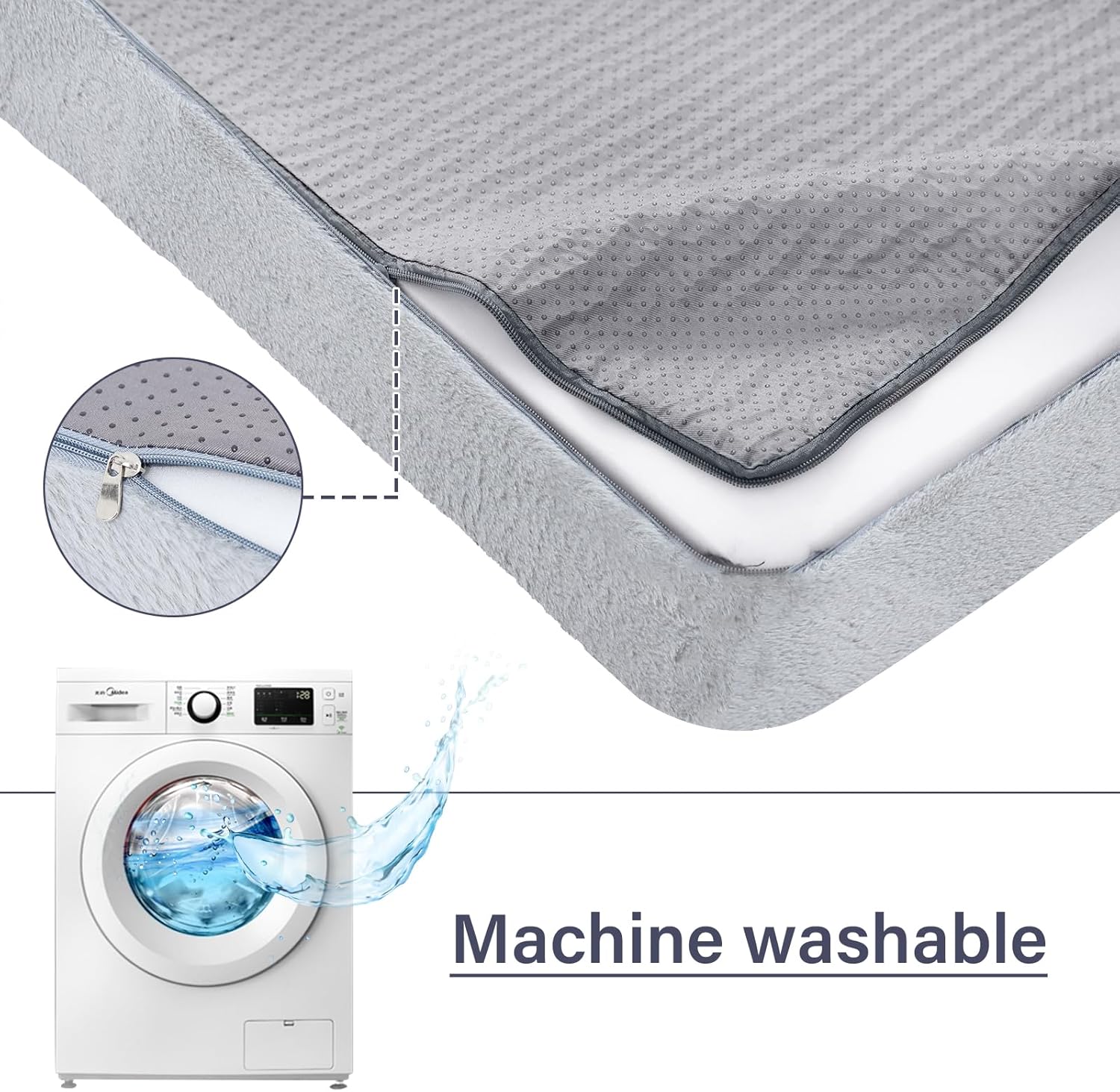 Tiita Folding Sofa Bed with Pillow 200x70x12cm Mattress&Plush Fabric Foldable Sofa Lounge Mat Pad,Floor Lounger Chair Bed for Living Room,Guest Room,Dorm,Apartment,Camping and Travel Use