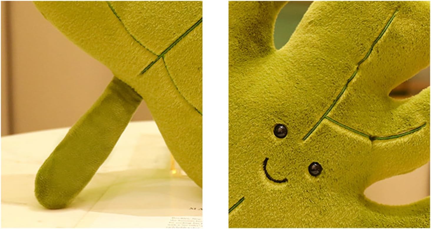 TONGSONG Soft Plush Maple Leaf Pillow Stuffed Animal Toy Plushies Home Decor for Lover on Birthday and Holiday