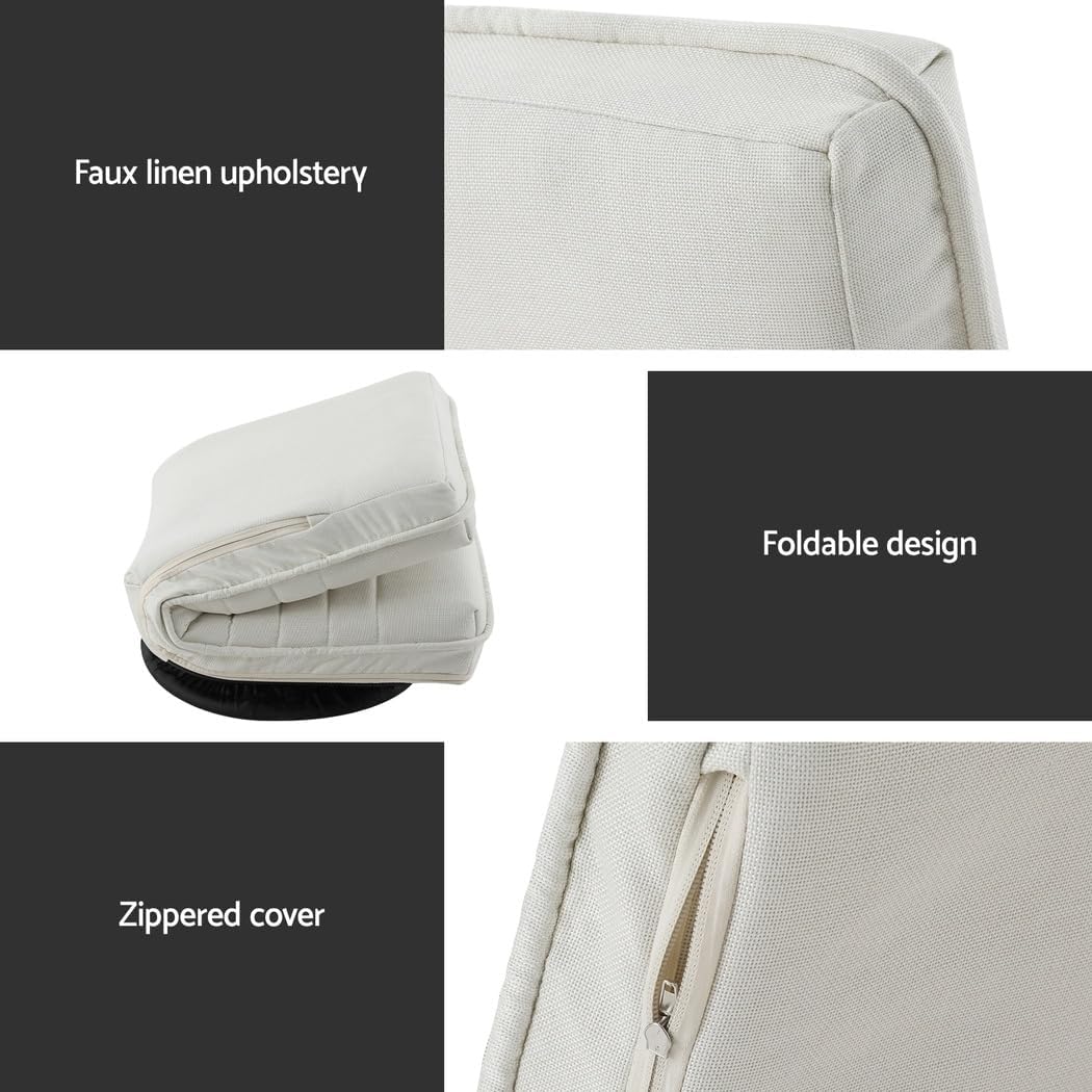 Artiss 2X Floor Chair, Adjustable Futon Lounge Sofa Bed Cushions Recliner Folding Stadium Chairs Cushion Couch Bed Outdoor Bedroom Living Room Furniture, Soft Backrest Easy Carry Space Saving Grey