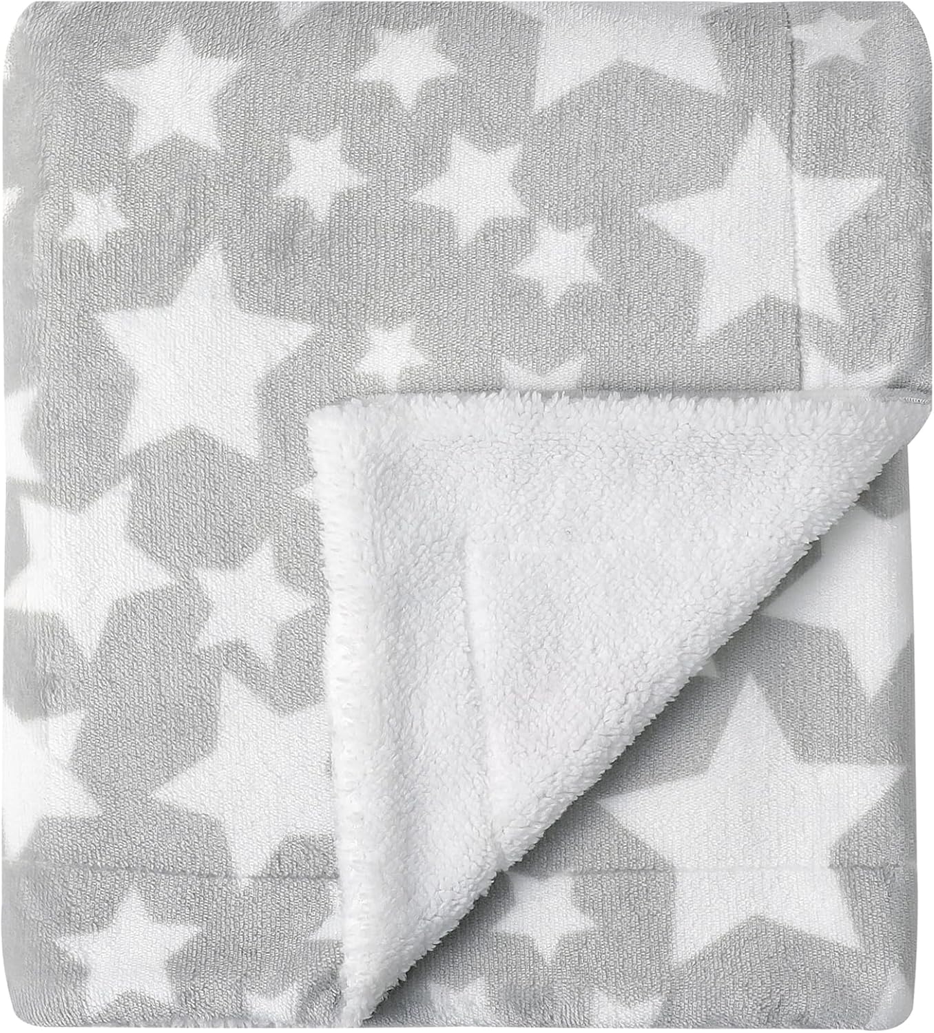 CREVENT Minky Baby Blanket for Girls Boys, Soft Plush Receiving Blanket for Newborns - 76x102cm (Animal)