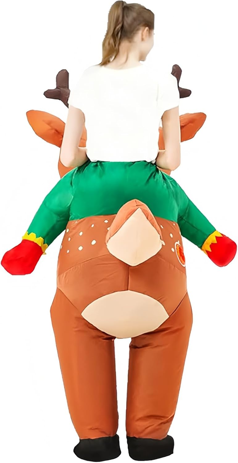 EukaLink Inflatable Christmas Costume Blow Up Funny Costume Suit Unisex Costumes Adult Cosplay Outfit