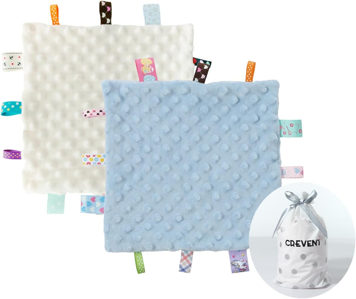 CREVENT Minky Baby Blanket for Girls Boys, Soft Plush Receiving Blanket for Newborns - 76x102cm (Animal)