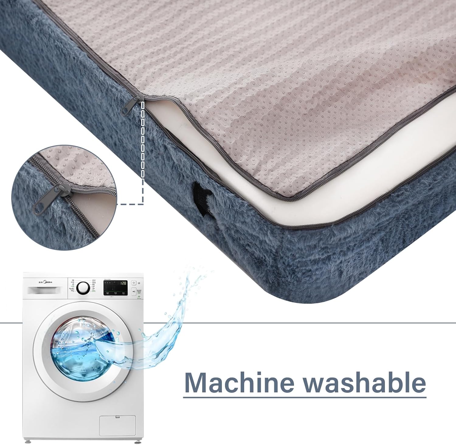 Tiita Folding Sofa Bed with Pillow 200x70x12cm Mattress&Plush Fabric Foldable Sofa Lounge Mat Pad,Floor Lounger Chair Bed for Living Room,Guest Room,Dorm,Apartment,Camping and Travel Use