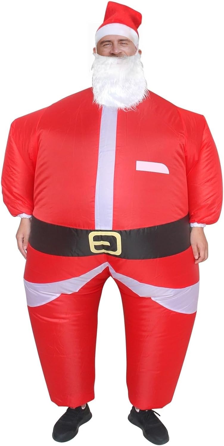 EukaLink Inflatable Christmas Costume Blow Up Funny Costume Suit Unisex Costumes Adult Cosplay Outfit