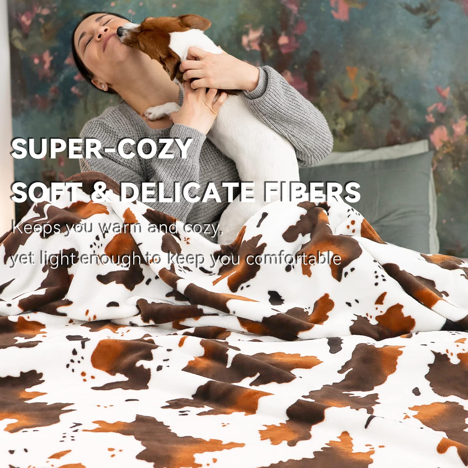 Blue Throw Blanket Soft Fleece Blankets Cyan Blue Lightweight Fuzzy Blanket Gifts Decor Stuff for Girls Women Teen Couch Bed