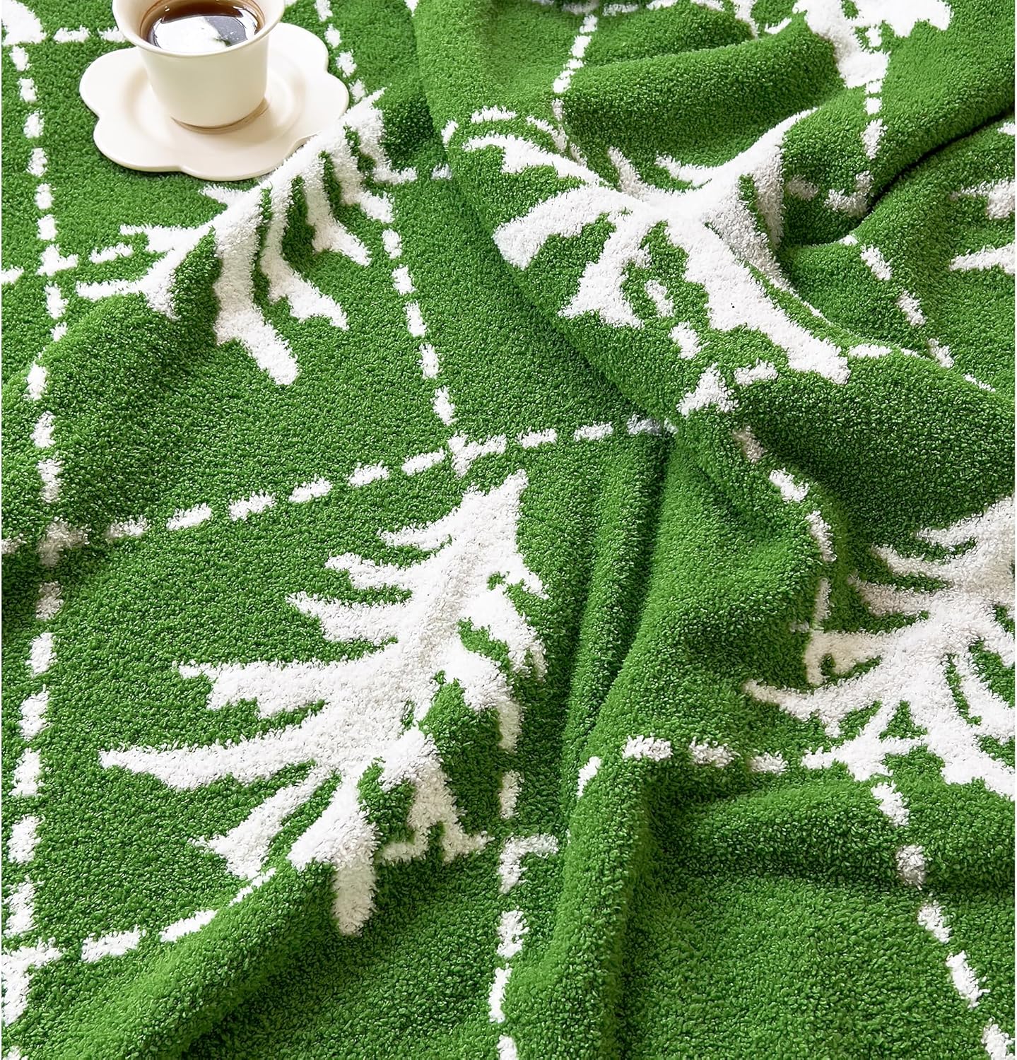 REPRECONF ZASTION Plaid Throw Blanket Ultra Soft Cozy Microfiber Knitted Lightweight Fleece Blanket for Couch Bed Travel Cream 130cm x 150cm