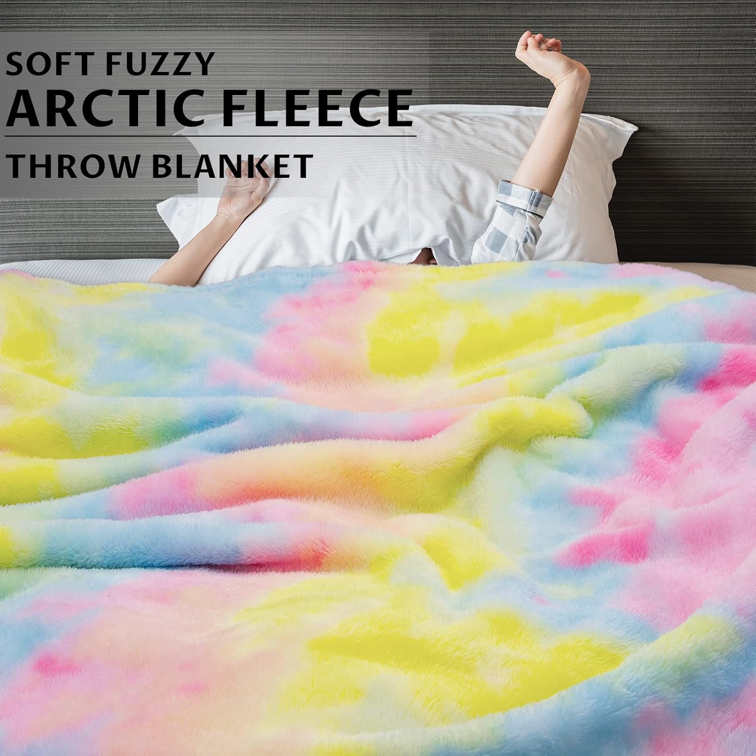 MUGD Blankets Fuzzy Soft Fleece Throw Blanket Cozy Soft Warm Throw Blanket for Bed