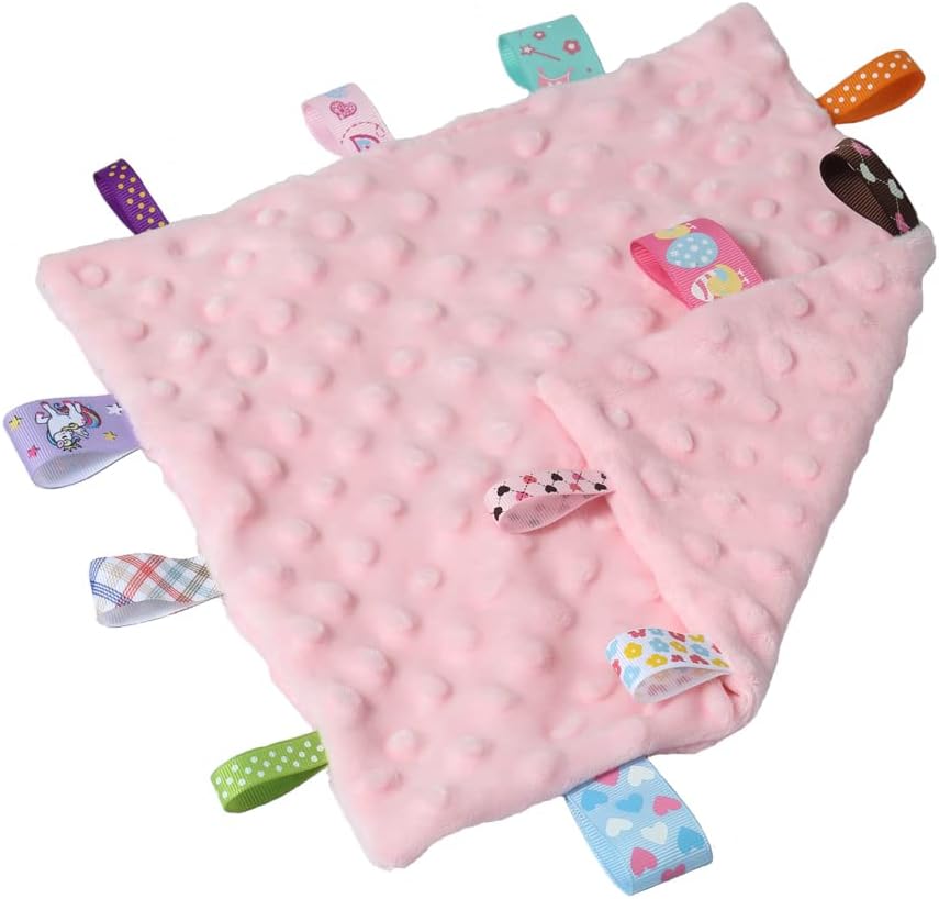 CREVENT Minky Baby Blanket for Girls Boys, Soft Plush Receiving Blanket for Newborns - 76x102cm (Animal)