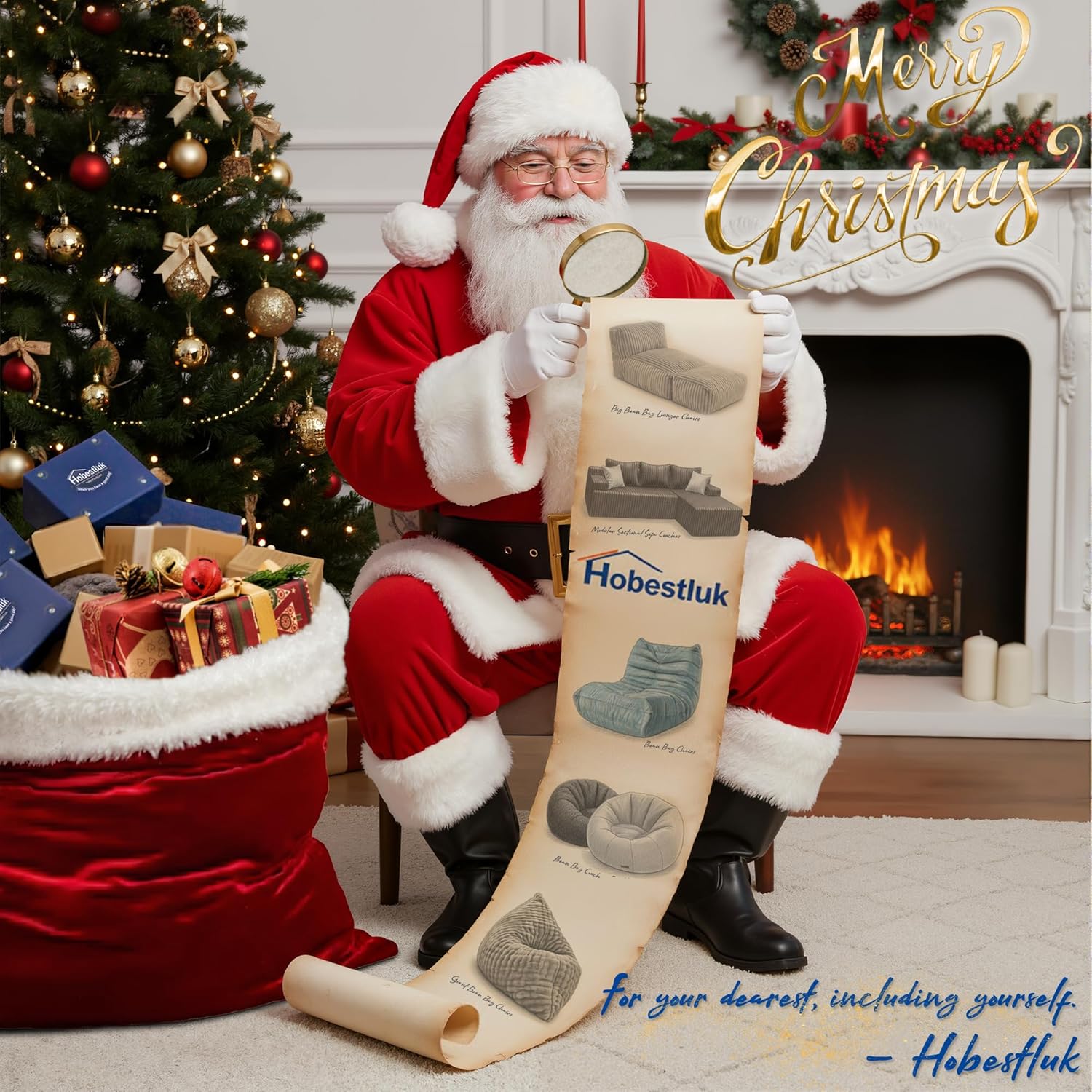 Hobestluk Bean Bag Chairs Large Bean Bag Couch for Adults Stuffed Lazy Sofa Chair Comfy Floor Chair with Spacious Design for Reading, Gaming or Relaxing (GREY)