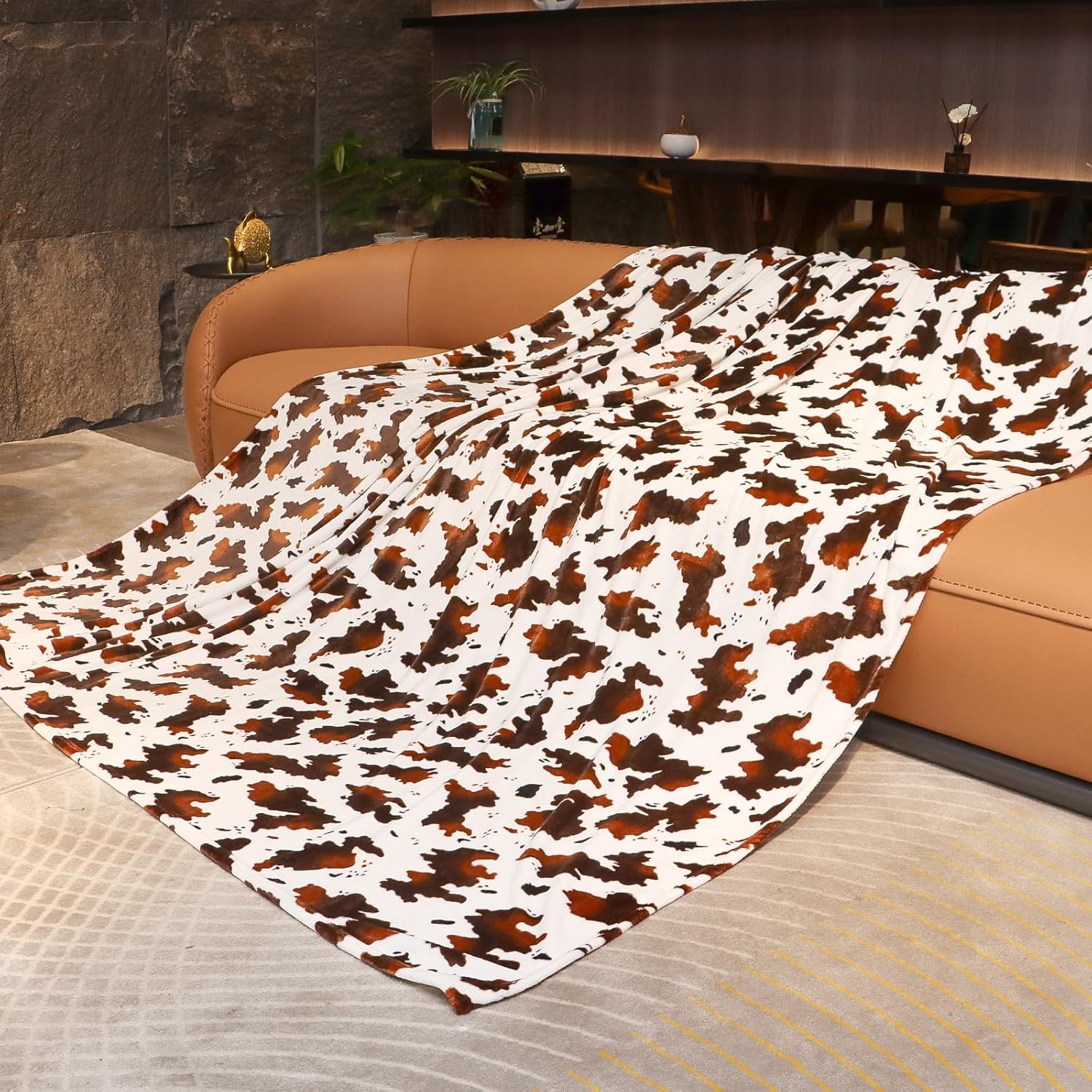 Blue Throw Blanket Soft Fleece Blankets Cyan Blue Lightweight Fuzzy Blanket Gifts Decor Stuff for Girls Women Teen Couch Bed