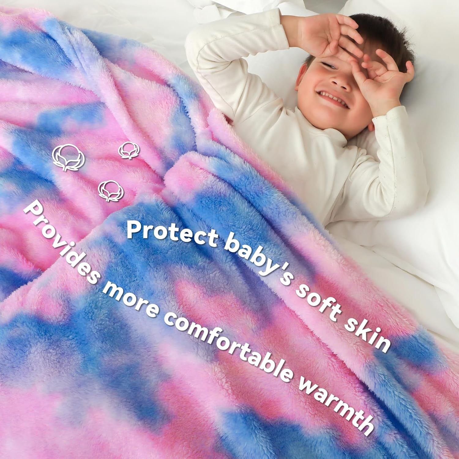 MUGD Blankets Fuzzy Soft Fleece Throw Blanket Cozy Soft Warm Throw Blanket for Bed