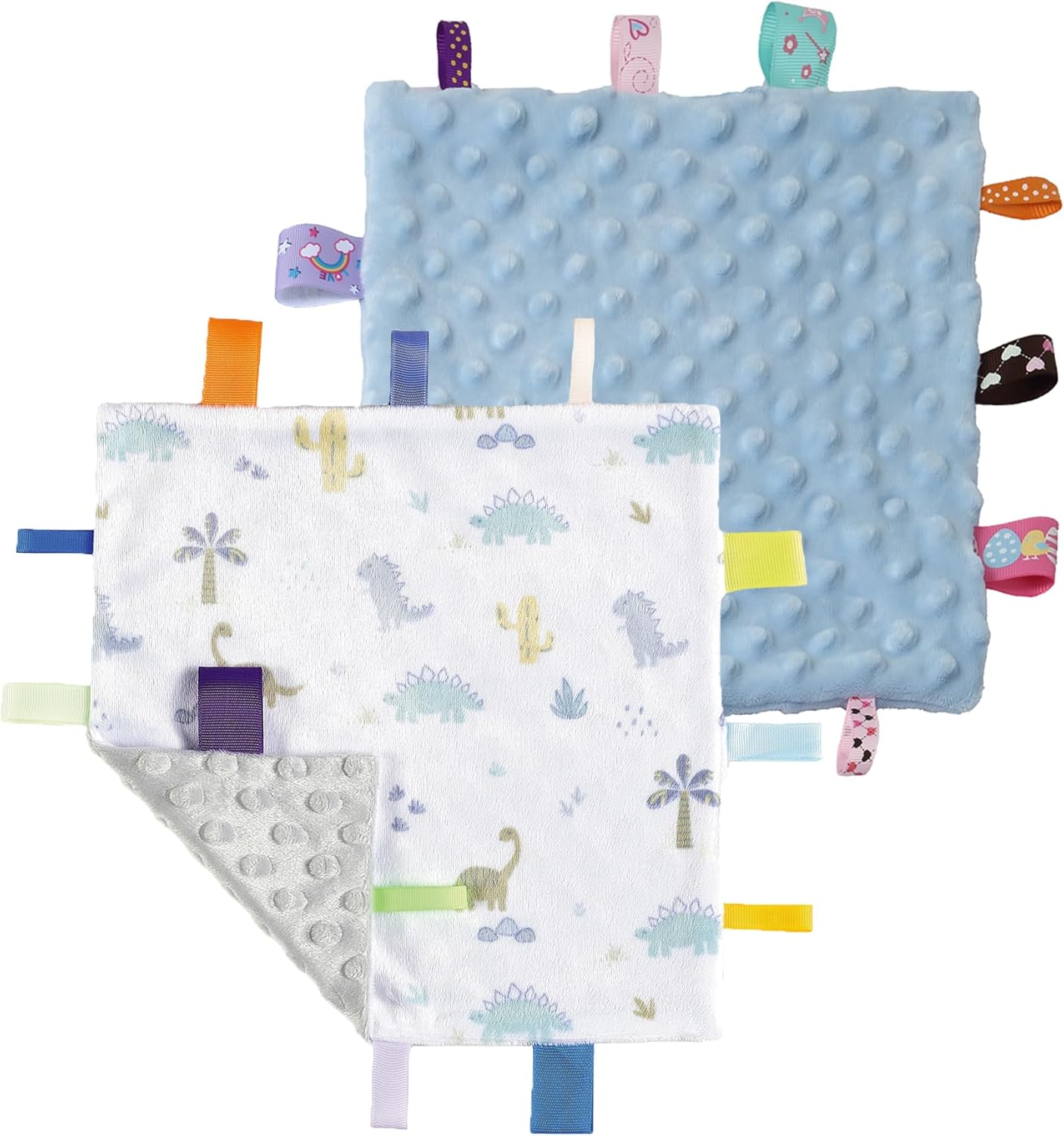 CREVENT Minky Baby Blanket for Girls Boys, Soft Plush Receiving Blanket for Newborns - 76x102cm (Animal)