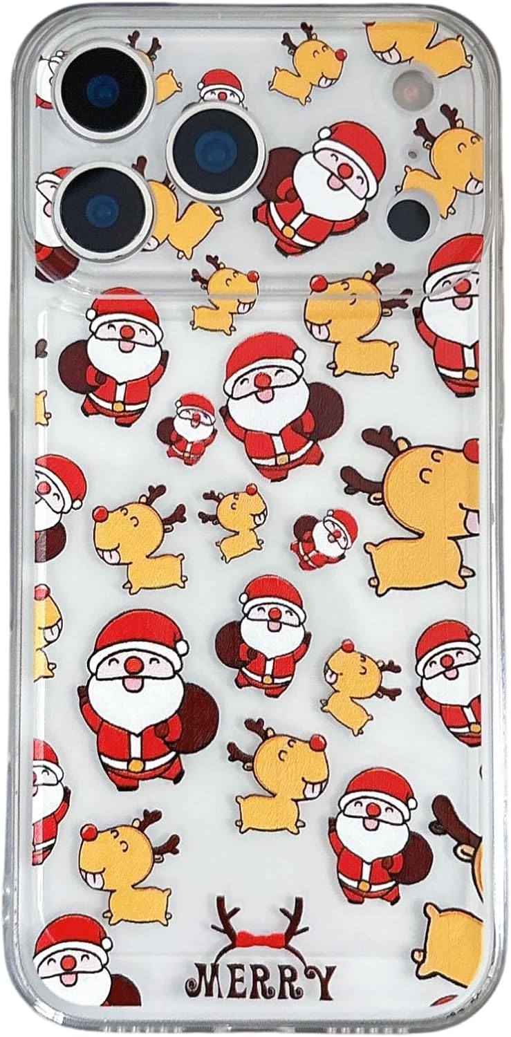 Christmas Phone Case for iPhone 11-17 Cute Merry Christmas Pattern Case Compatible with Magsafe Red Xmas Santa Tree Candy Pattern Cover for Women and Girls - Gingerbread