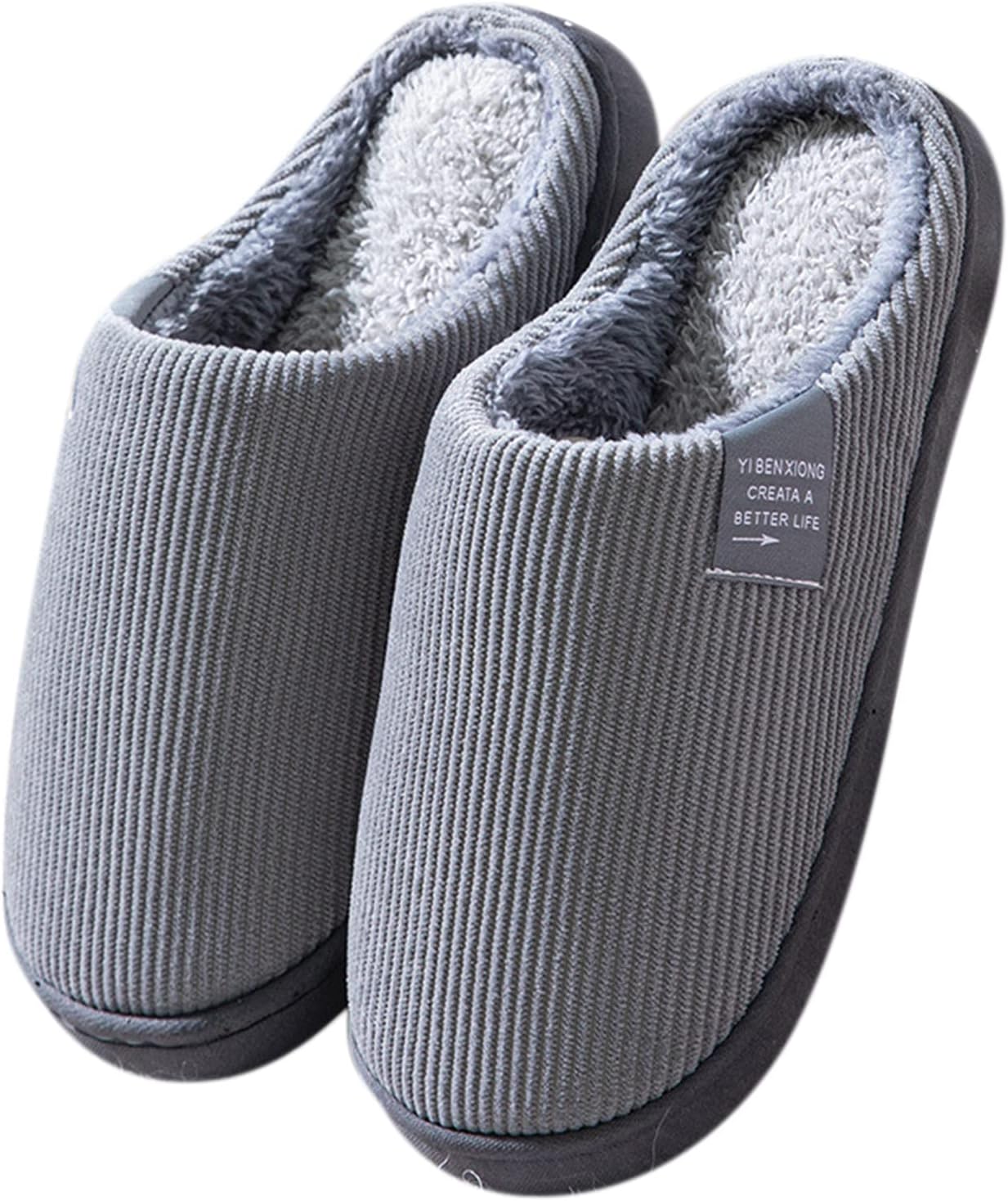 Men Moccasins Slippers Size 9 Mens for Men House Warm Slip Soft Plush Flop Slippers Flip On Shoes Slippers Men's Slipper Men Slippers 12