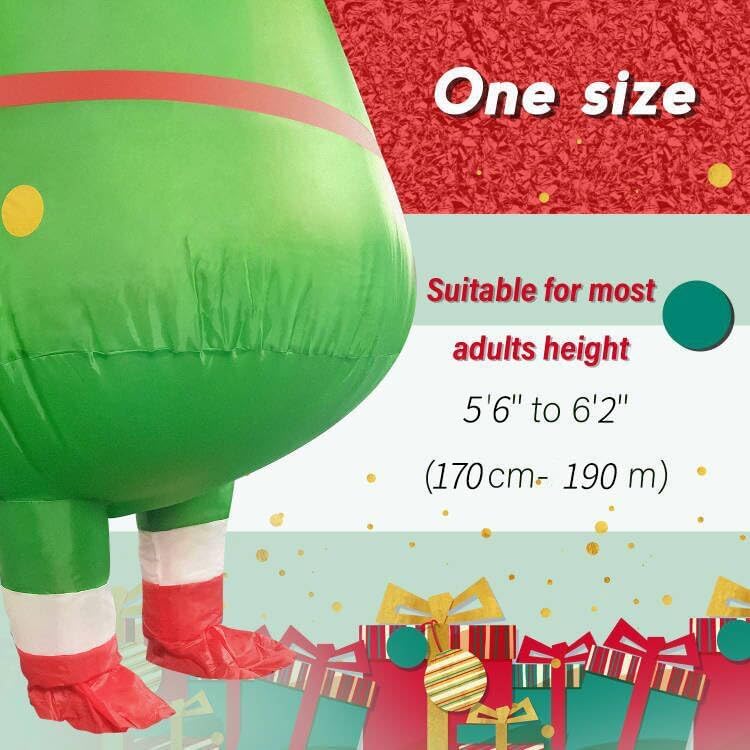 EukaLink Inflatable Christmas Costume Blow Up Funny Costume Suit Unisex Costumes Adult Cosplay Outfit